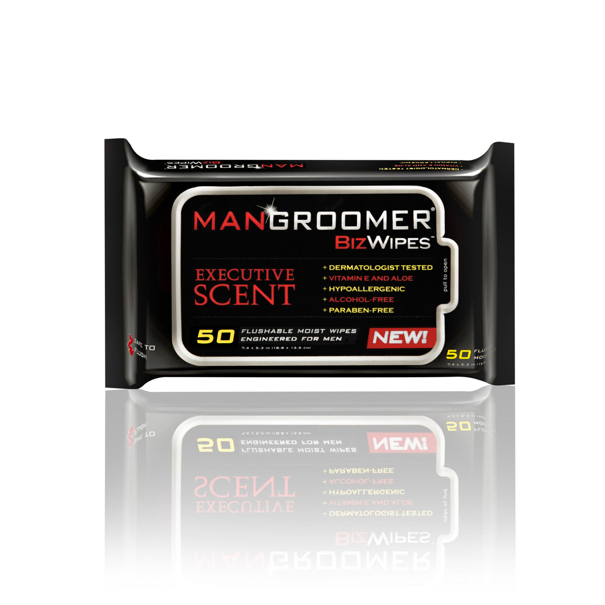 MANGROOMER Biz Wipes Flushable Moist Personal Wipes - MANGROOMER Official Imagery - 2