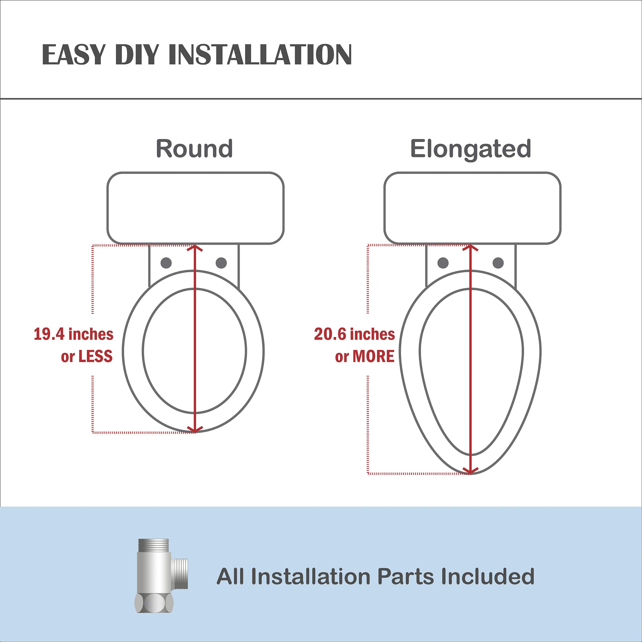 Lotus Bidet ATS-850 Elongated | Slim Heated Toilet Seat with Adjustable Warm Wat - Lotus Official Product View 9