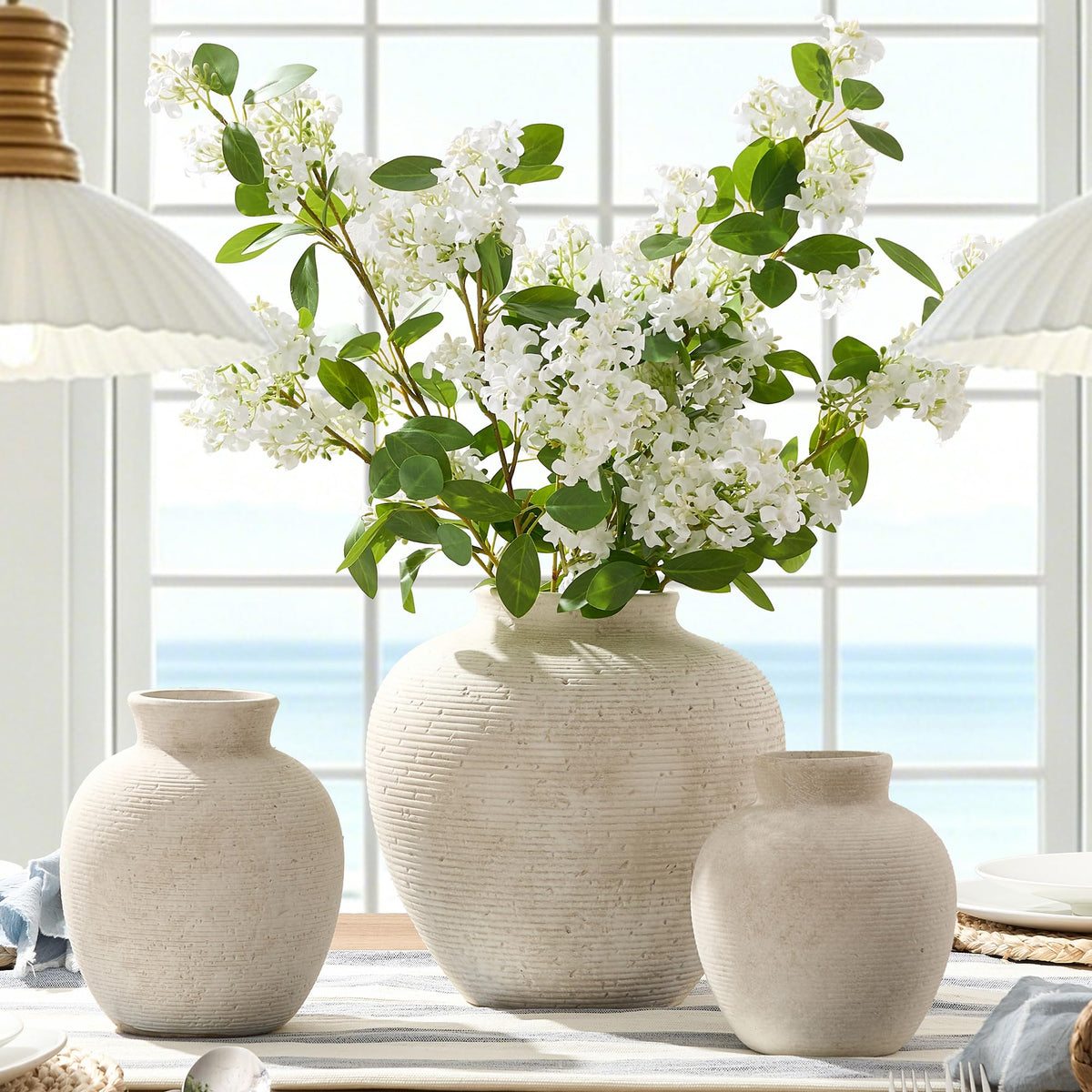 Ceramic Flower Vase Home Decor - Vanselia Official Imagery - 7