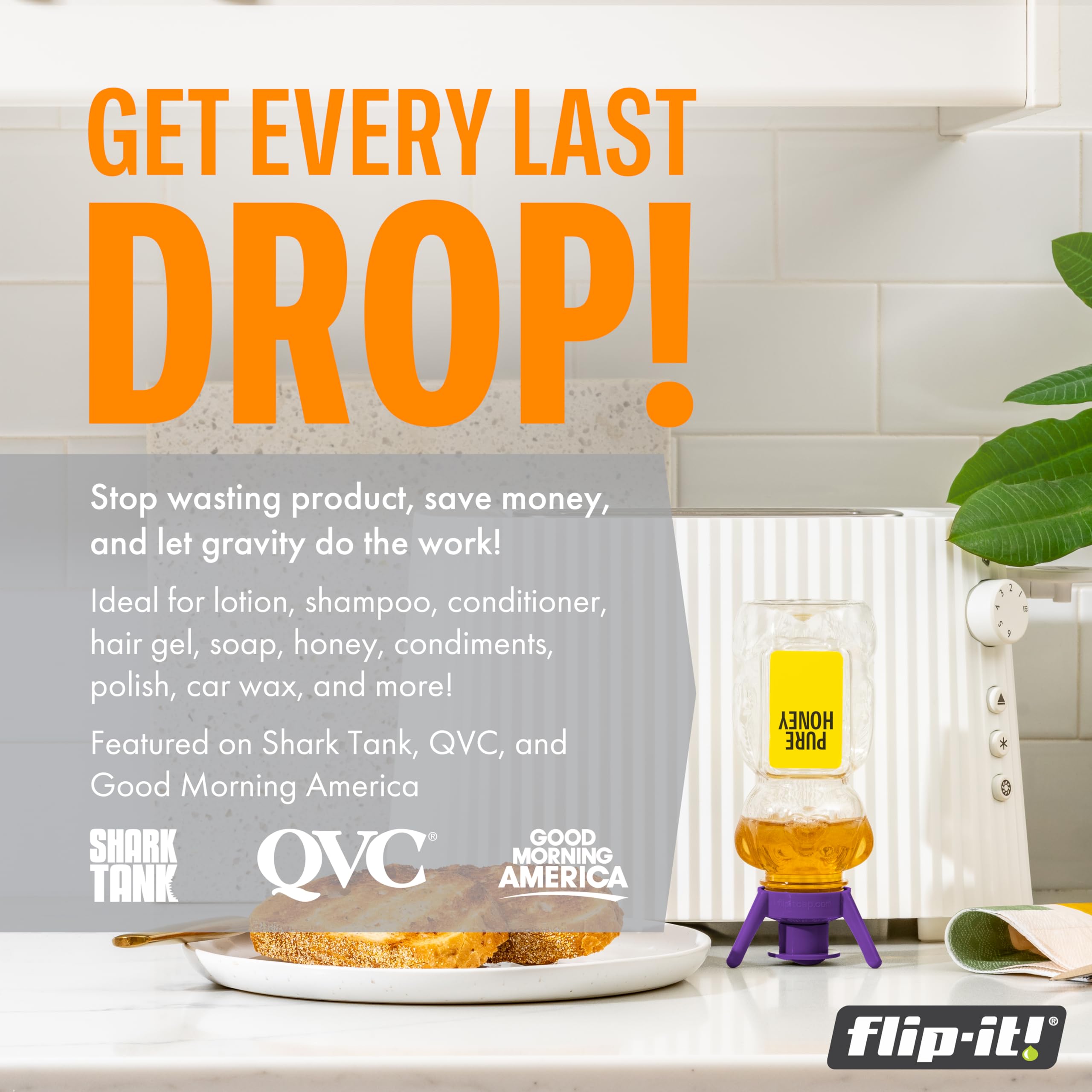 Flip-It! Bottle Emptying Kit – 6 Bottle Pack - No more wasted product - View 3