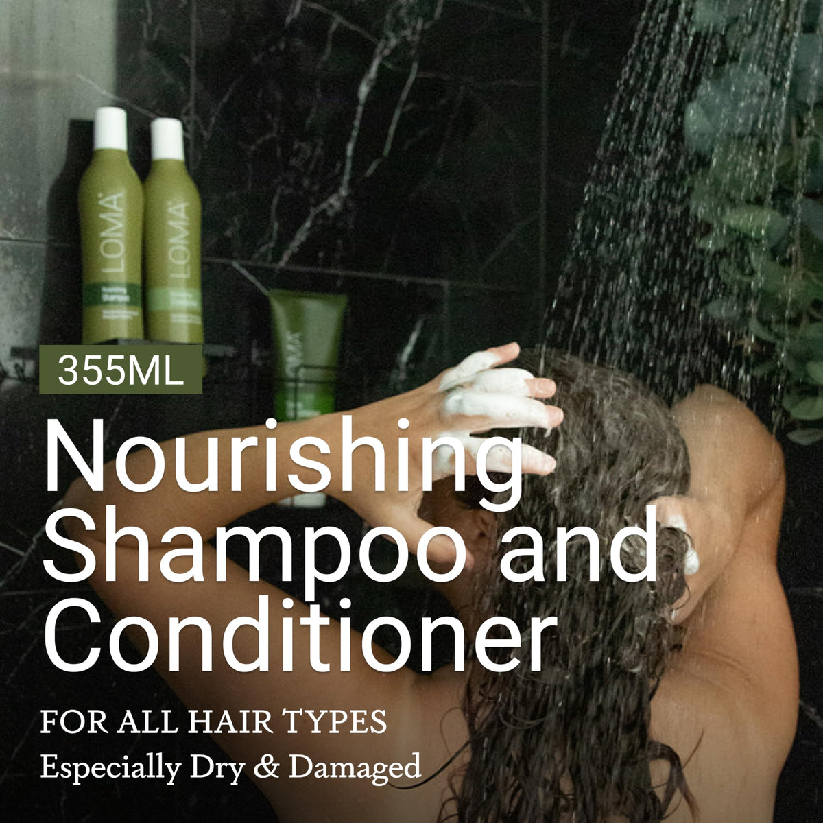 Loma Hair Care Nourishing Shampoo Conditioner Duo - Premium Selection Official Imagery - 4