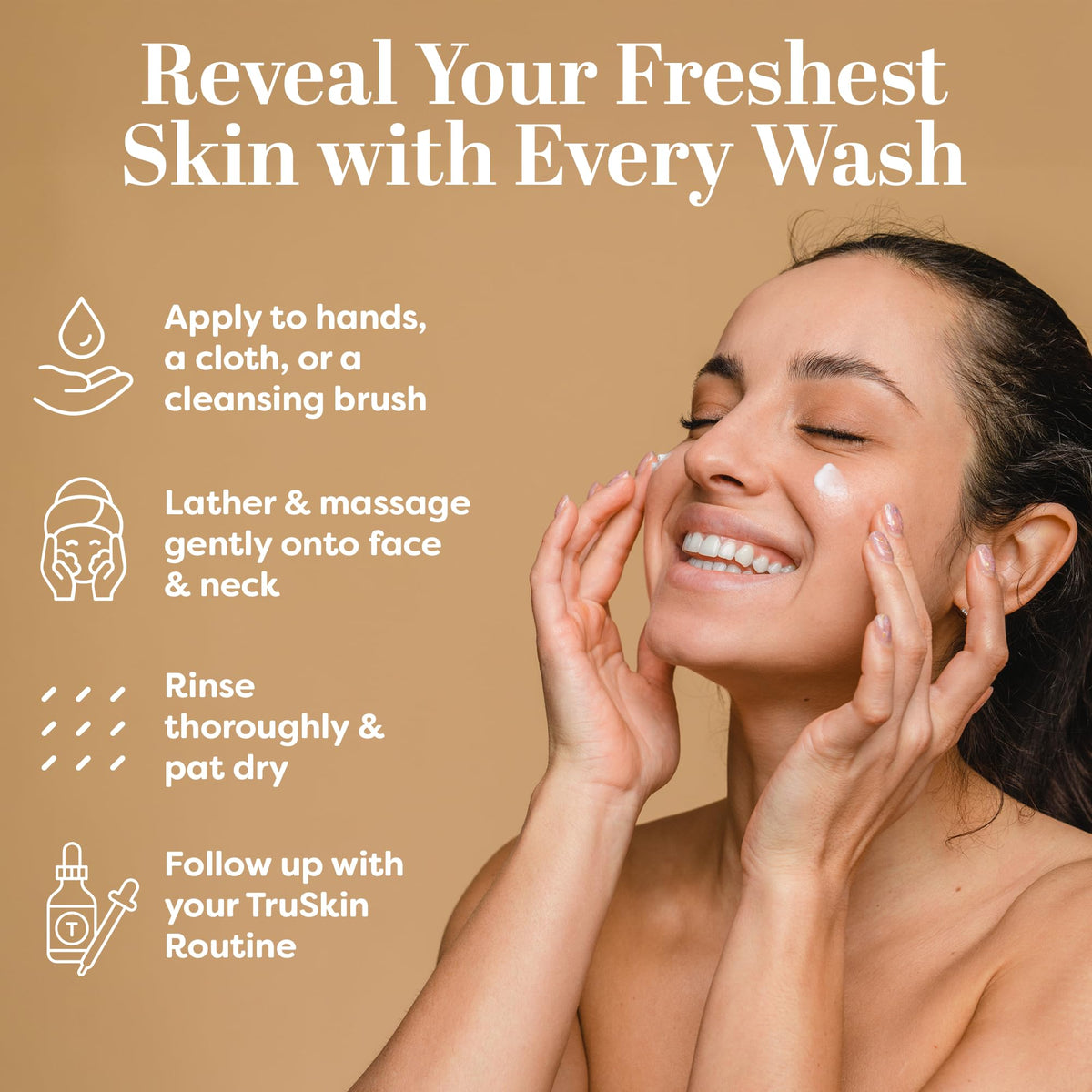 TruSkin Soothing Cleansing Milk with Rice Oat Milk 5 fl oz - TruSkin Official Imagery - 7