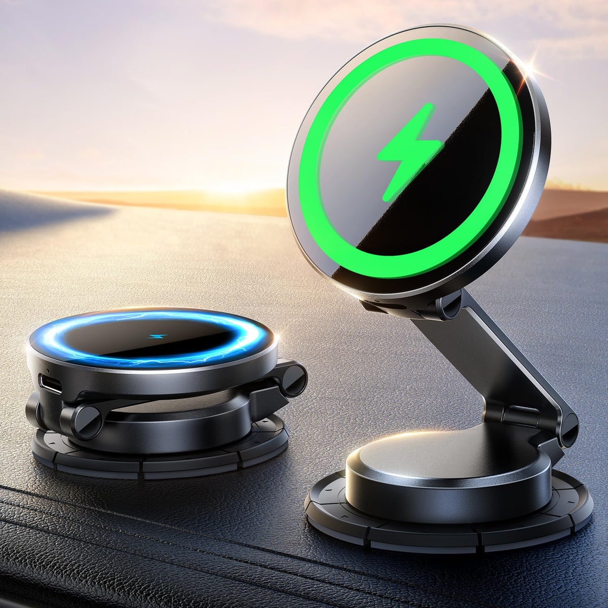 JOYROOM All Metal MagSafe Car Mount Charger 15W Wireless Car - JOYROOM Official Imagery - 1
