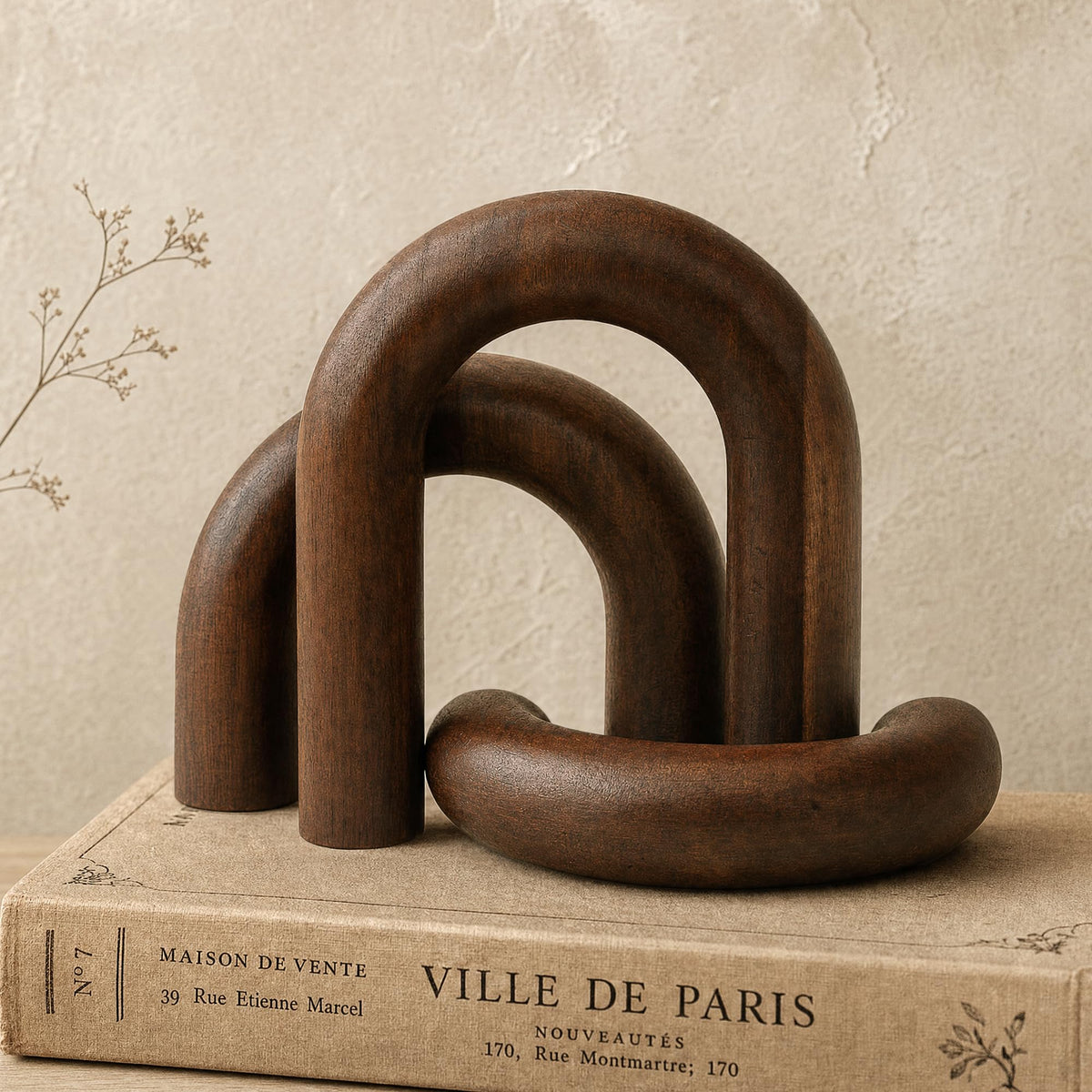 EOSAHR Pine Wood Arch Decor Set Wood Sculpture for - EOSAHR Official Imagery - 8