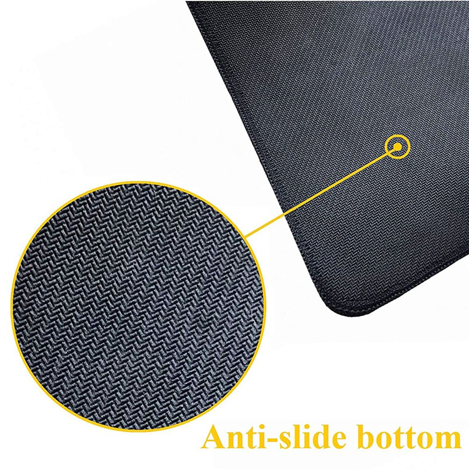 Large DDTKLSNV gaming desk pad, XXL extended mouse mat with stitched edges, non-slip surface, for gaming, work, and home office.