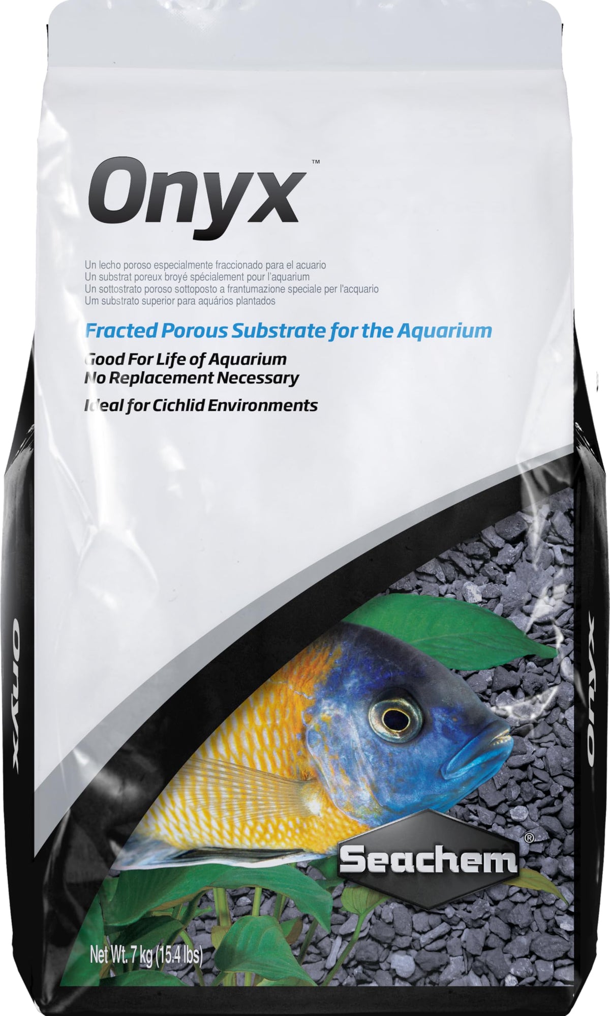 Onyx Gravel 7 kg 15 4 Lbs - Seachem Official Imagery - 1