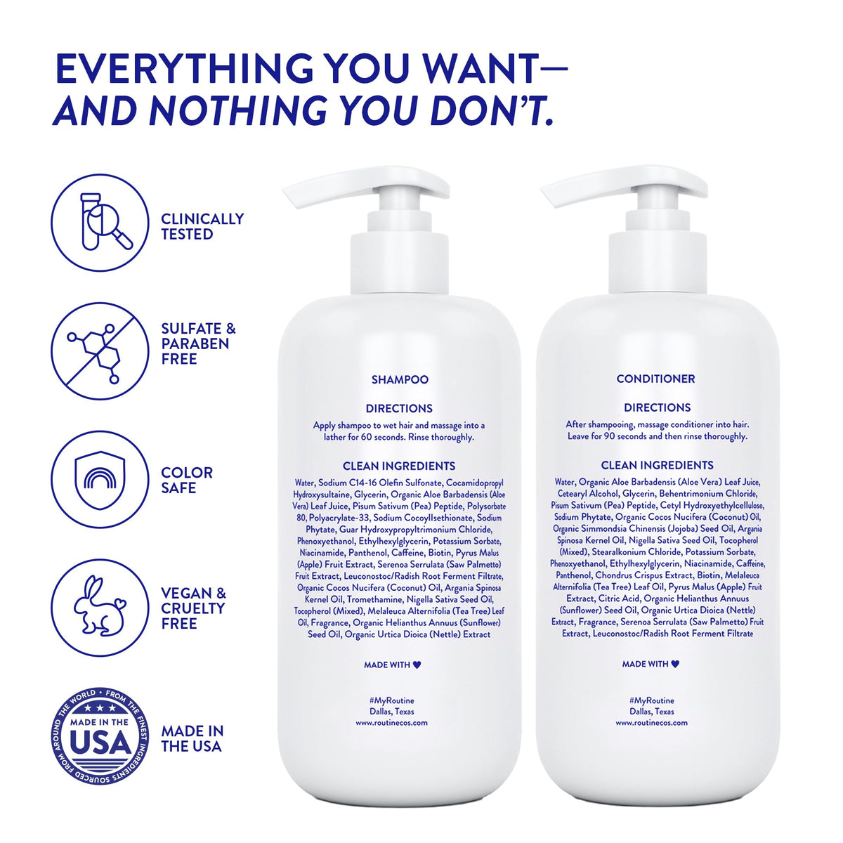 Routine Wellness Anti Thinning Shampoo Conditioner - Routine Wellness Official Imagery - 8