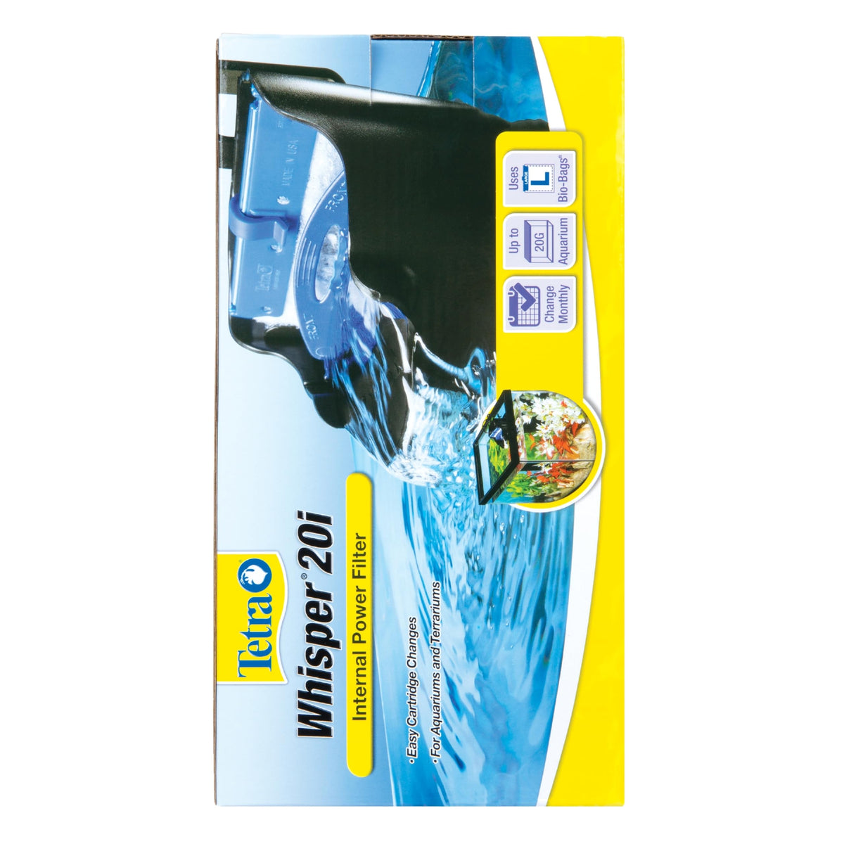Tetra Whisper 135 GPH Internal Power Filter For Aquariums - Tetra Official Imagery - 7