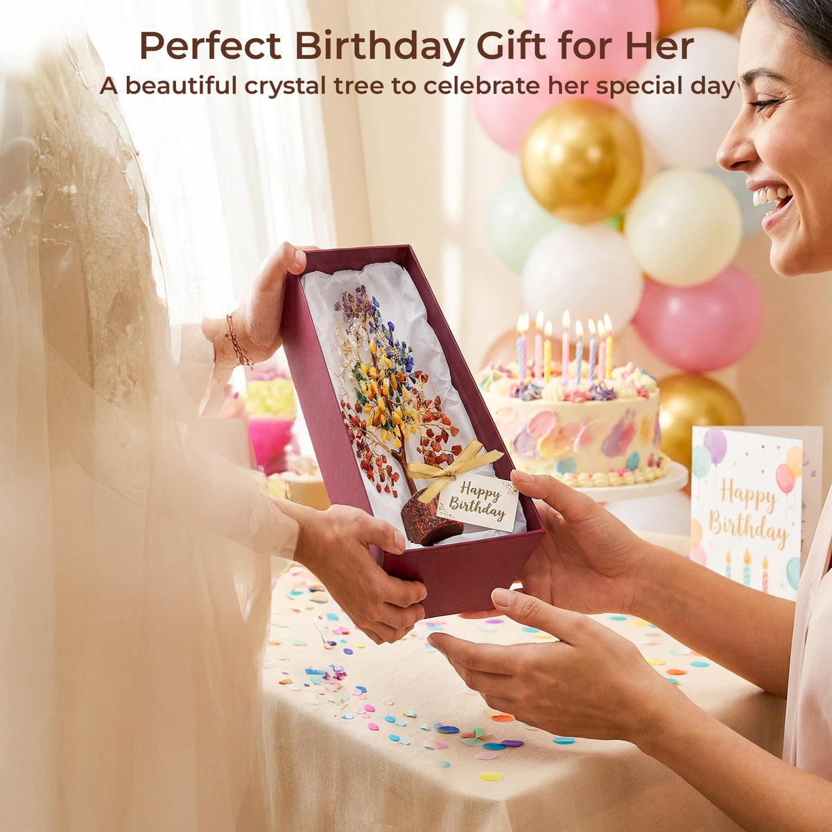 Healing Crystal Tree of Life for Unique Birthday Gifts for - KARMAPLEDGE Official Imagery - 4