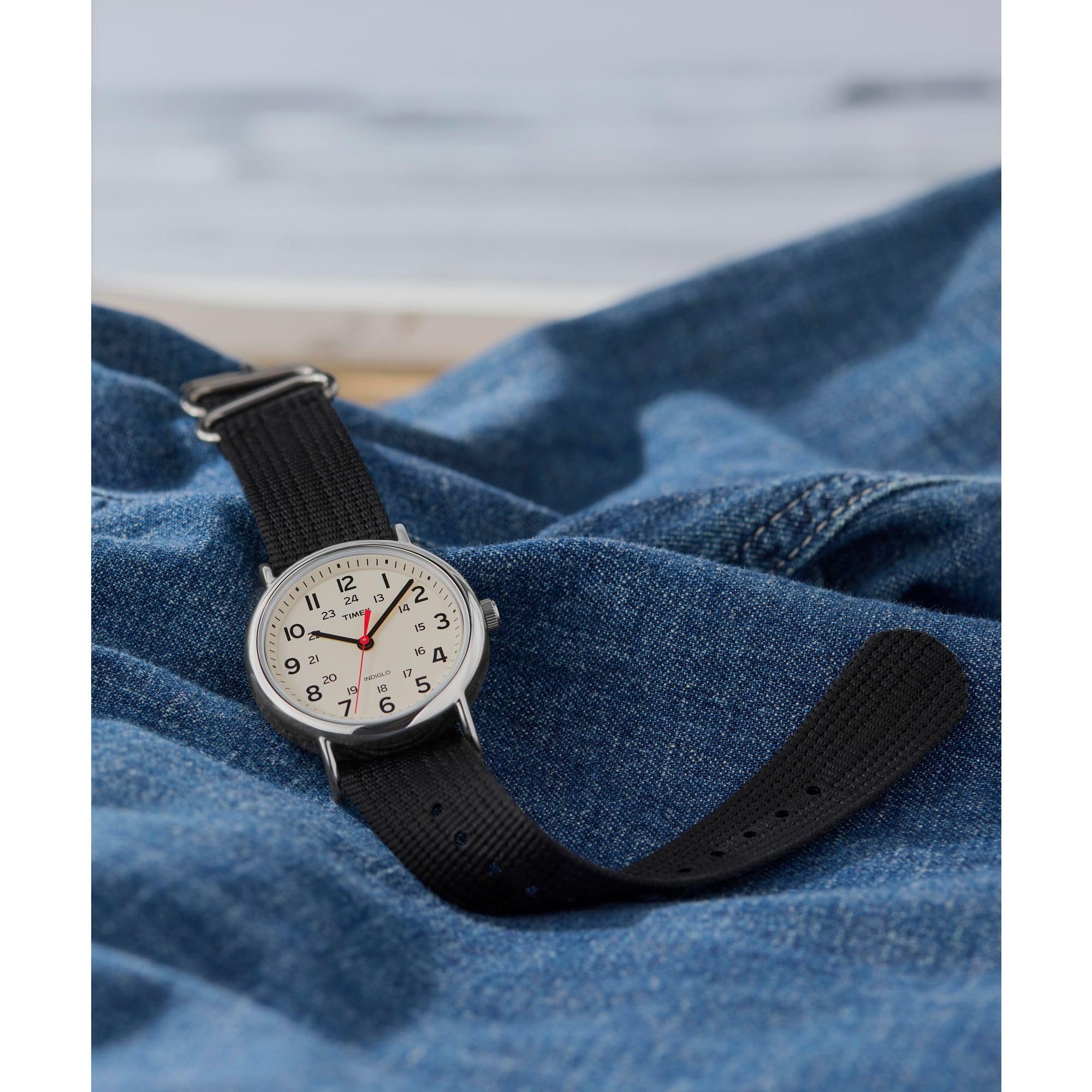 Timex Weekender 38mm Unisex Analog Watch | INDIGLO Backlight | Adjusta - View 2