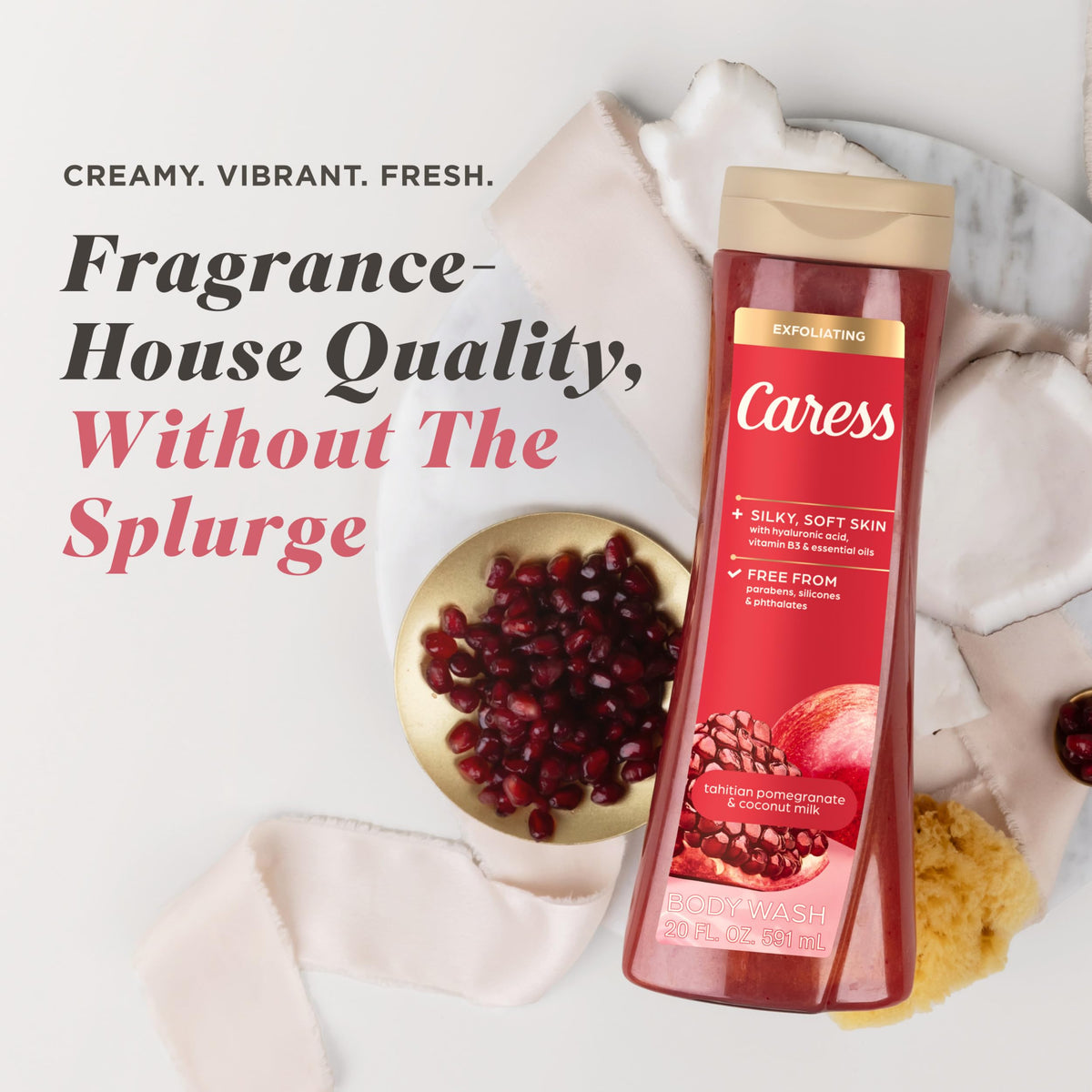 Caress Tahitian Pomegranate Coconut Milk Exfoliating Scrub - Caress Official Imagery - 4
