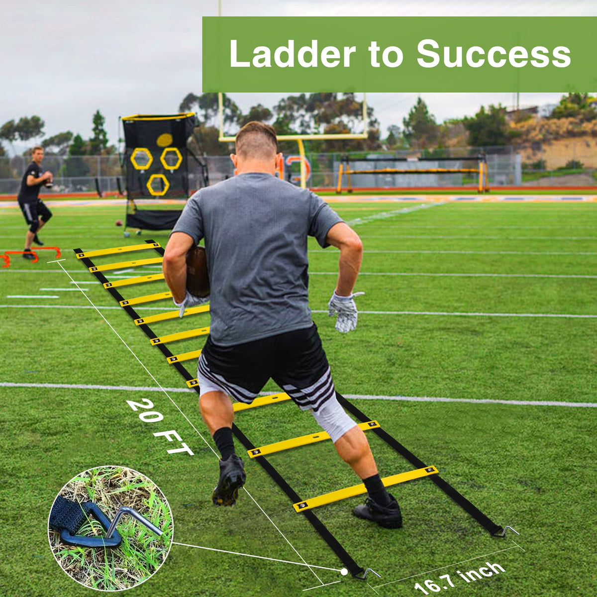 Agility Ladder Training Equipment Set - Ambifirner Official Imagery - 3