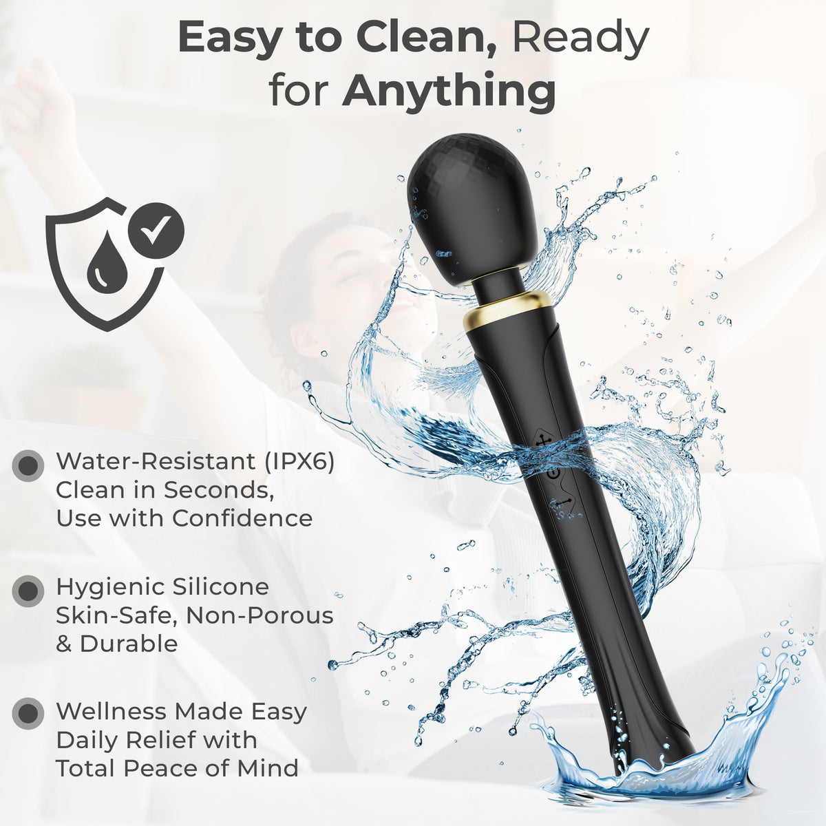 Handheld Cordless Personal Wand Massager - LIMENEST Official Imagery - 8