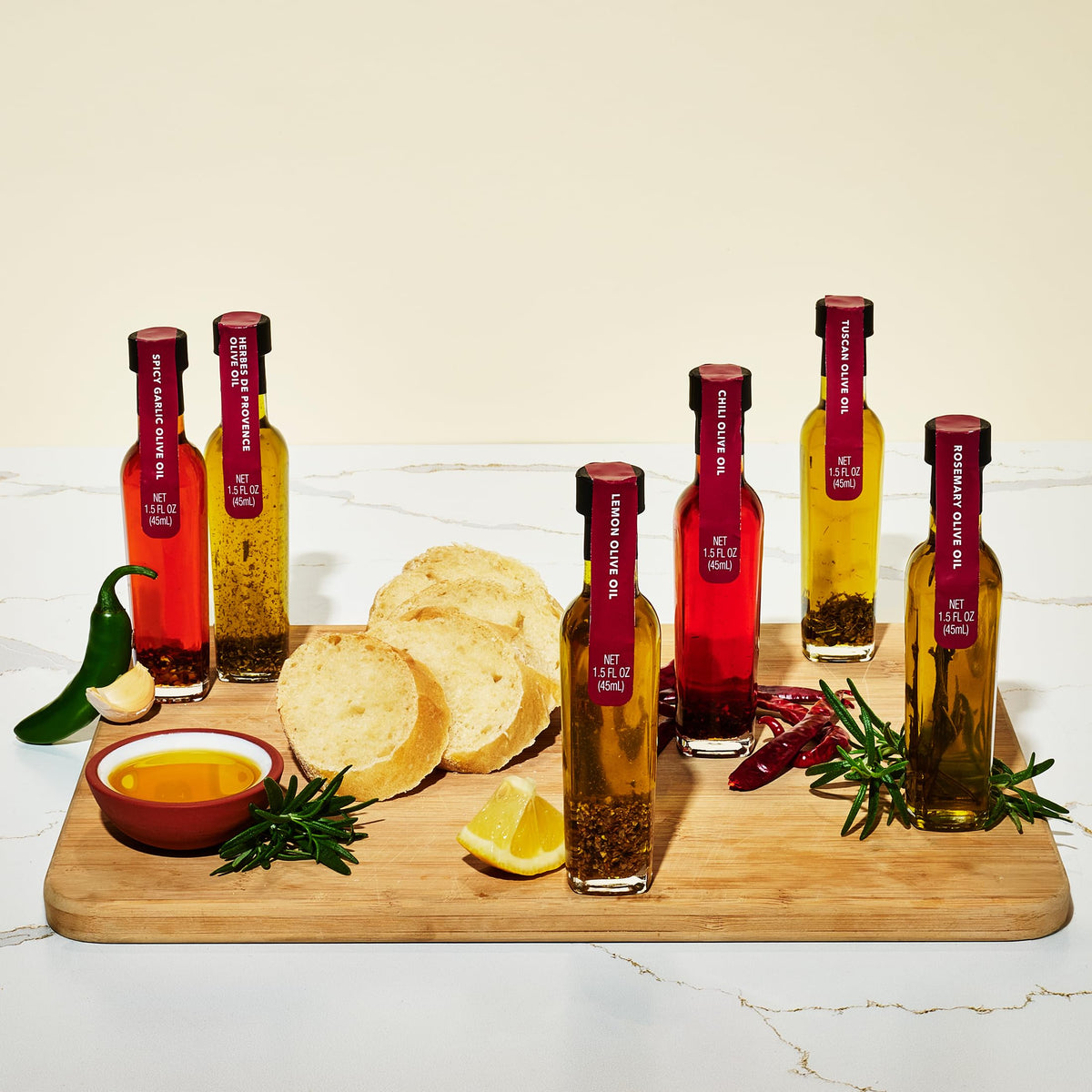 Spice Infused Olive Oil Gift Set Spanish Extra Virgin - Thoughtfully Official Imagery - 4