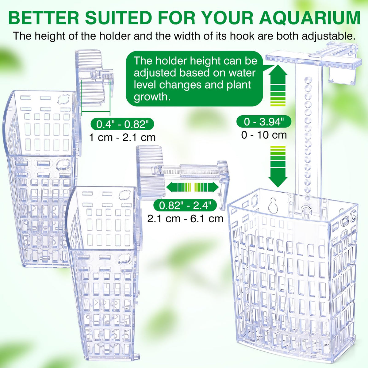 2026 Latest Upgraded Aquarium Plant Holder Adjustable Height - Borlech Official Imagery - 6