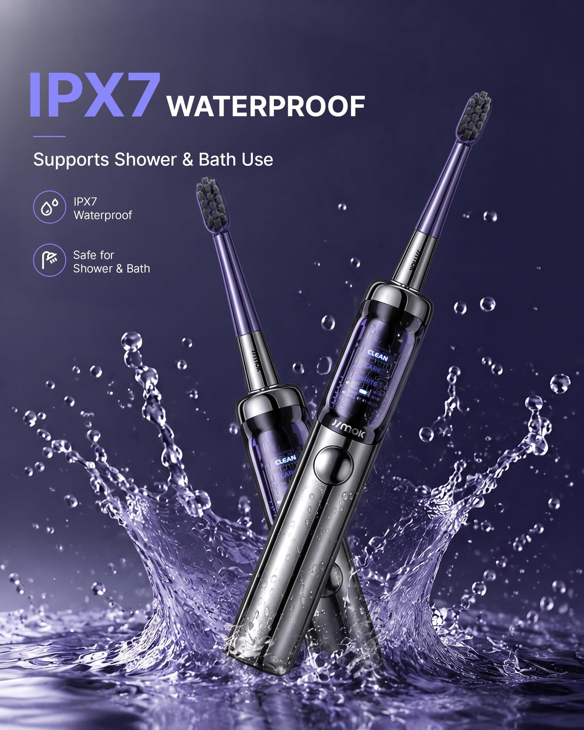JIMOK J6PRO Sonic Electric Toothbrush with UV Sanitizing - JIMOK Official Imagery - 7