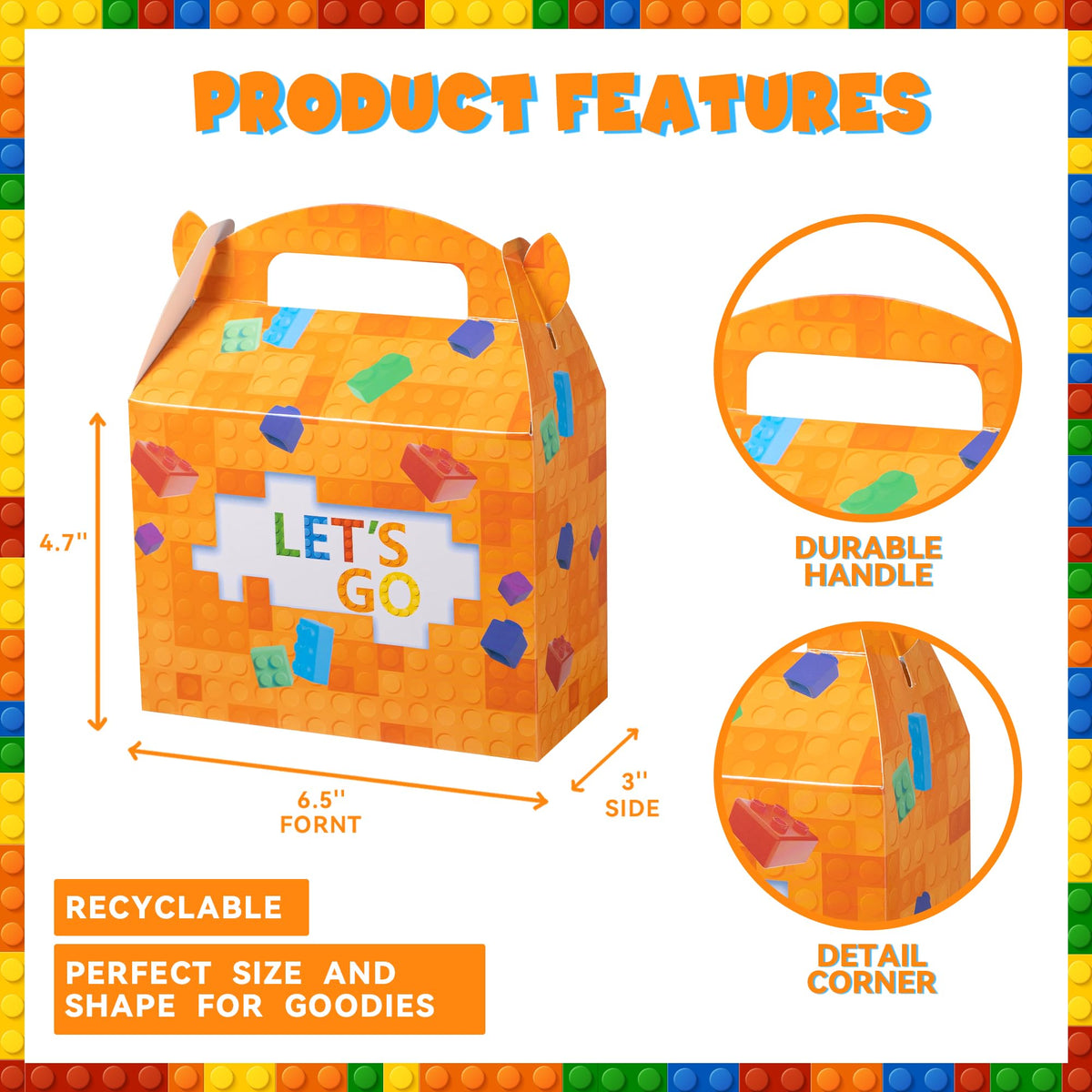 DMIGHT 90PCS Building Block Birthday Party Favors Supplies - DMIGHT Official Imagery - 4