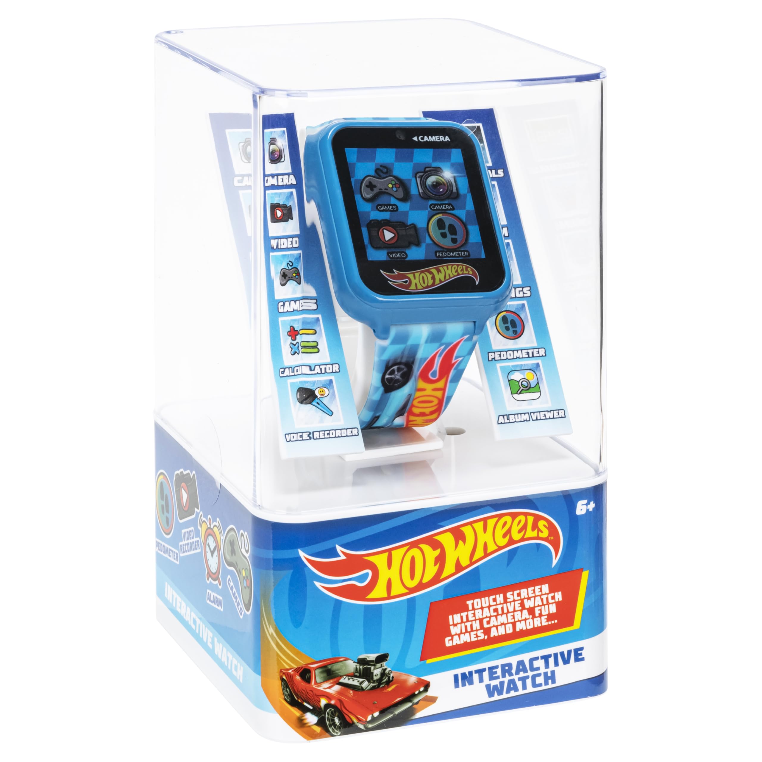 Accutime Hot Wheels Interactive Kids Smartwatch – Touchscreen Watch with Camera, - Accutime Official Product View 5