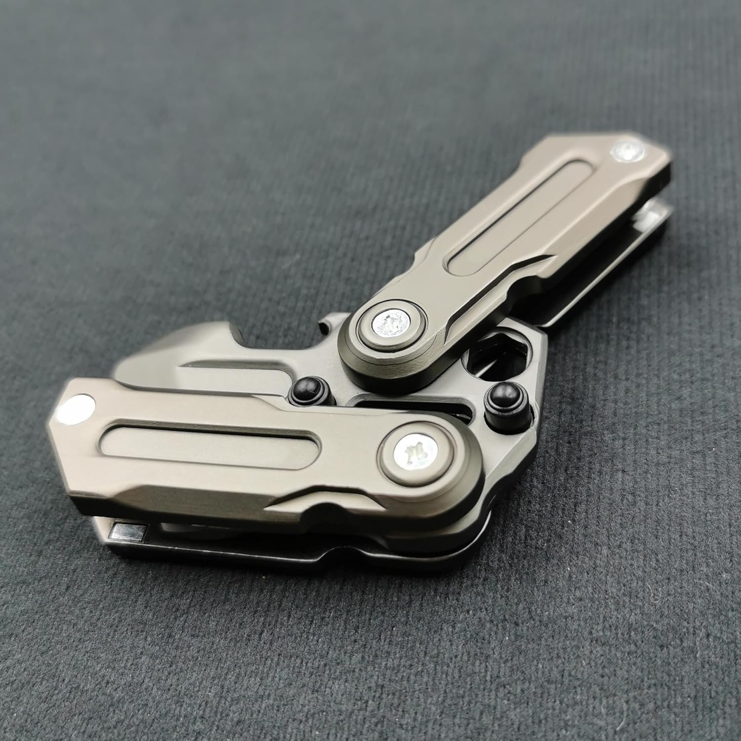 Magnetic metal EDC fidget sliders toy by T-Conceal, designed for stress relief and adult use, featuring multifunctional sliding components.