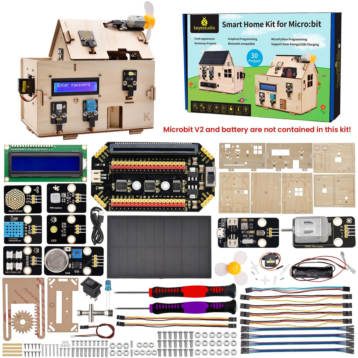 KEYESTUDIO Microbit Smart Home Starter Kit STEM Coding - KEYESTUDIO Official Imagery - 7