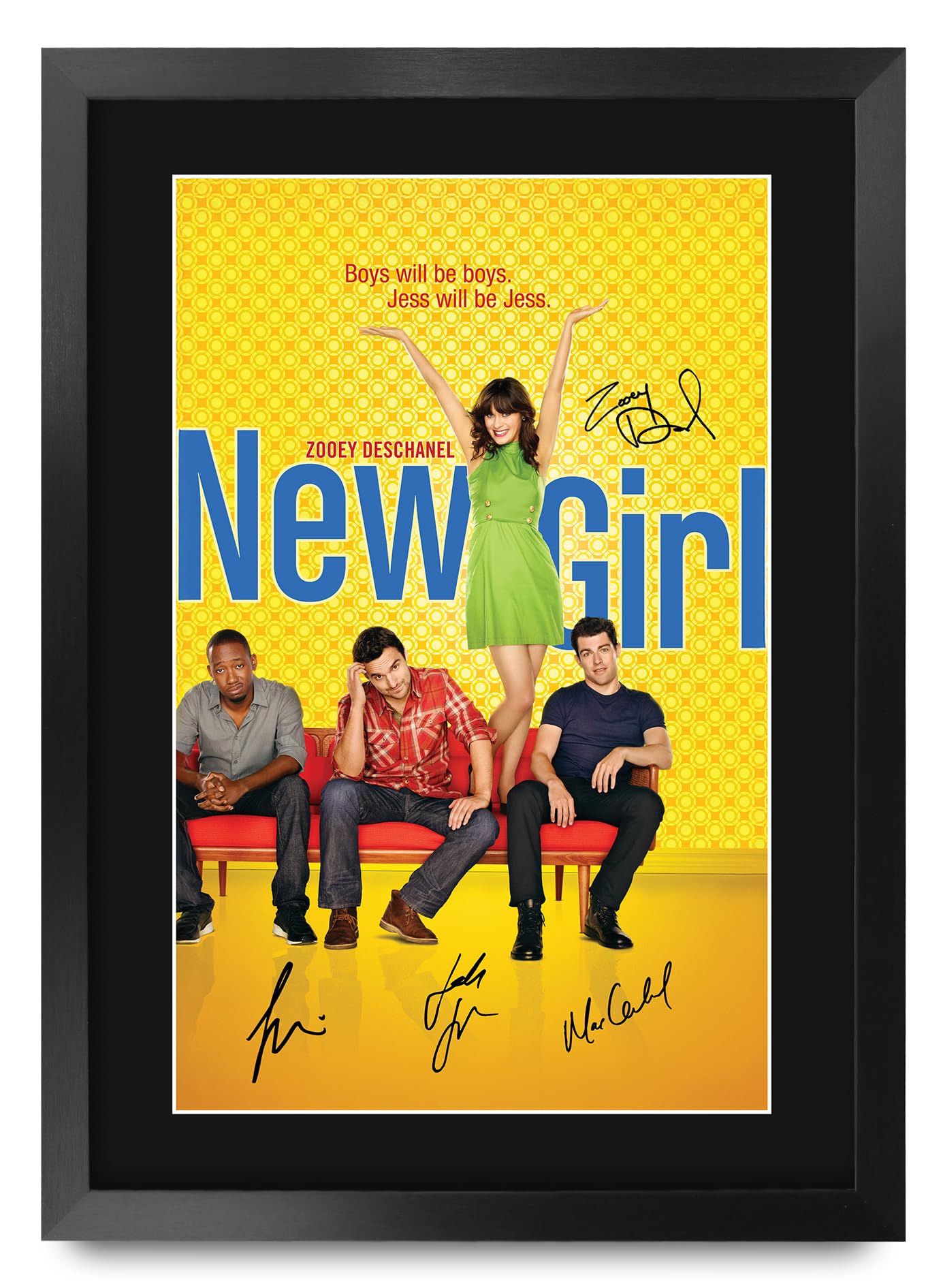 HWC Trading New Girl Series 2011 Zooey Deschanel Gifts Printed - Product Imagery