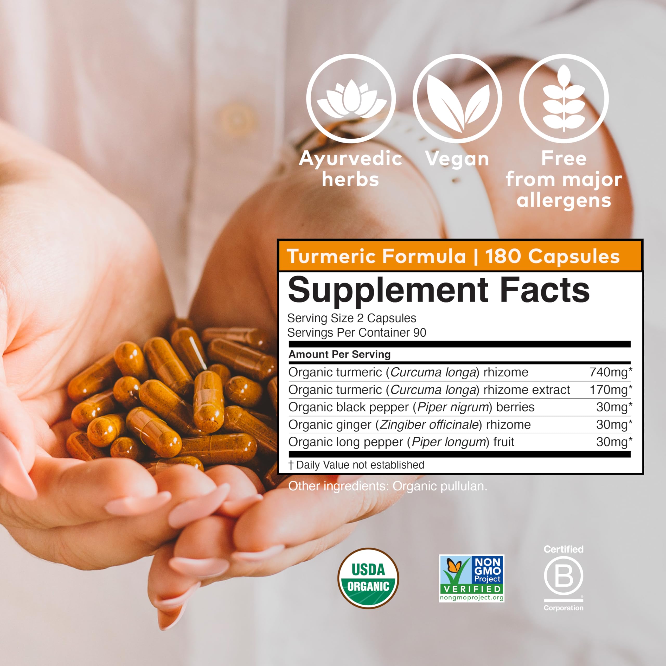 ORGANIC INDIA Turmeric Curcumin with Black Pepper, Capsules, 1... - ORGANIC INDIA Official Product View 7