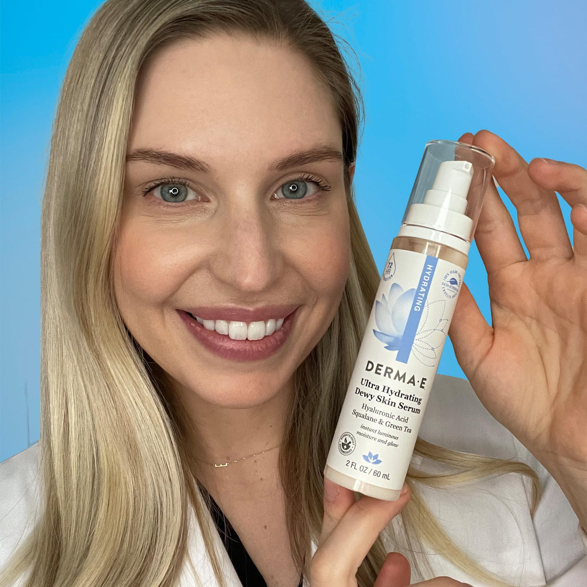 DERMA E Ultra Hydrating Dewy Skin Serum For Face 2 Fl Oz - Derma E Official Imagery - 5