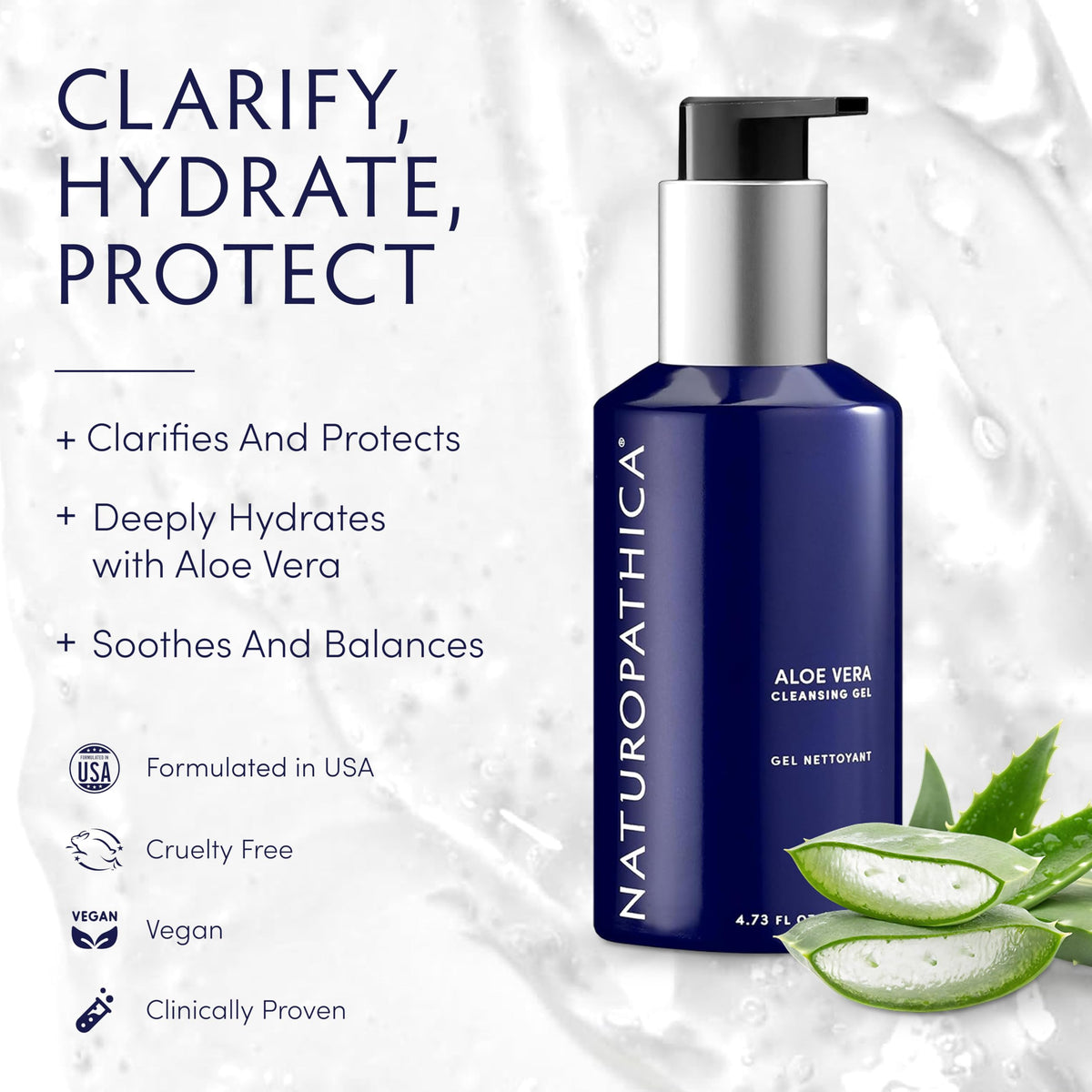 Naturopathica Aloe Vera Cleansing Gel 4 73 fl oz - Naturopathica Official Imagery - 3