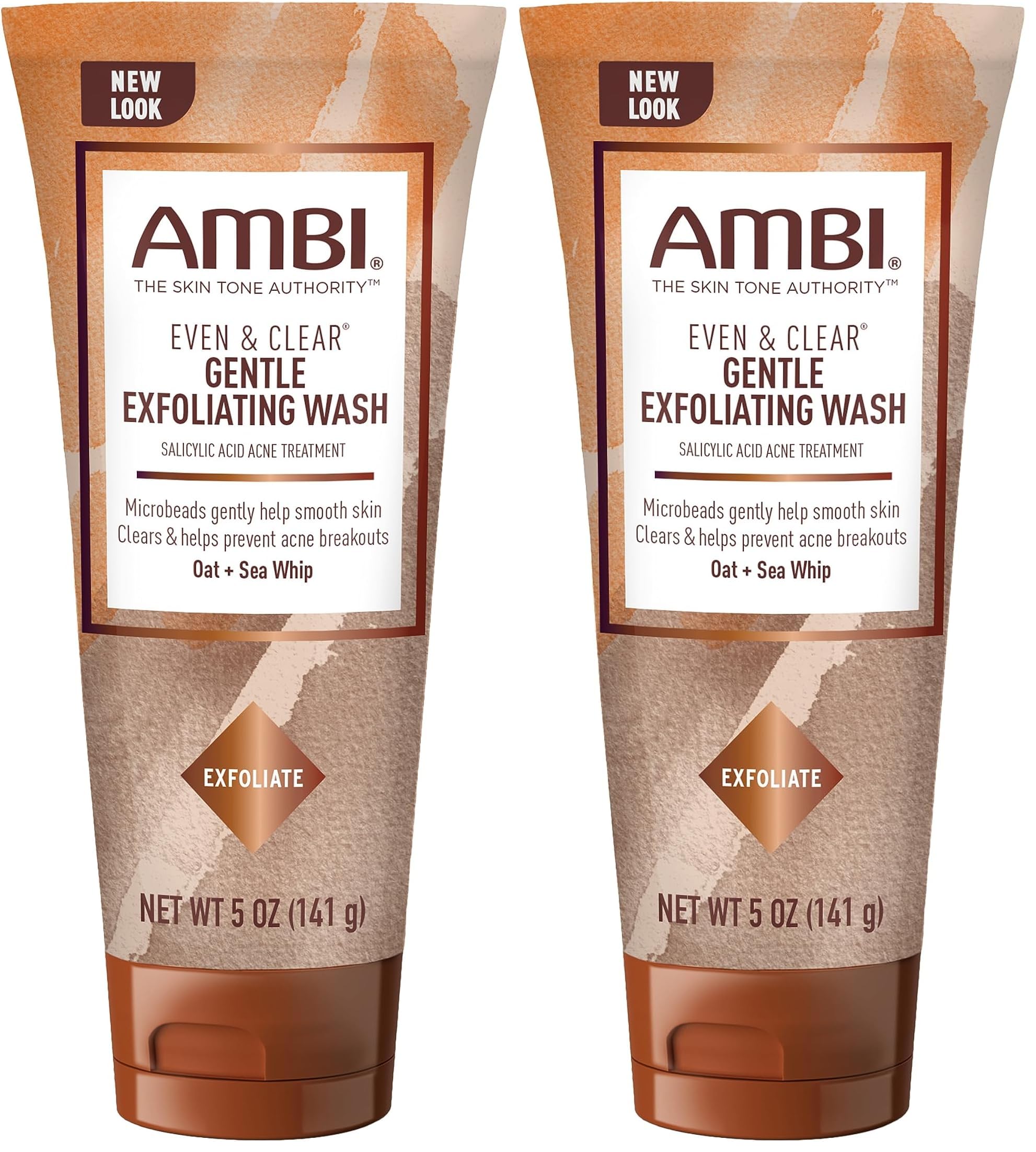 Ambi Even &amp; Clear Gentle Exfoliating Wash with Oat and Sea - Ambi
