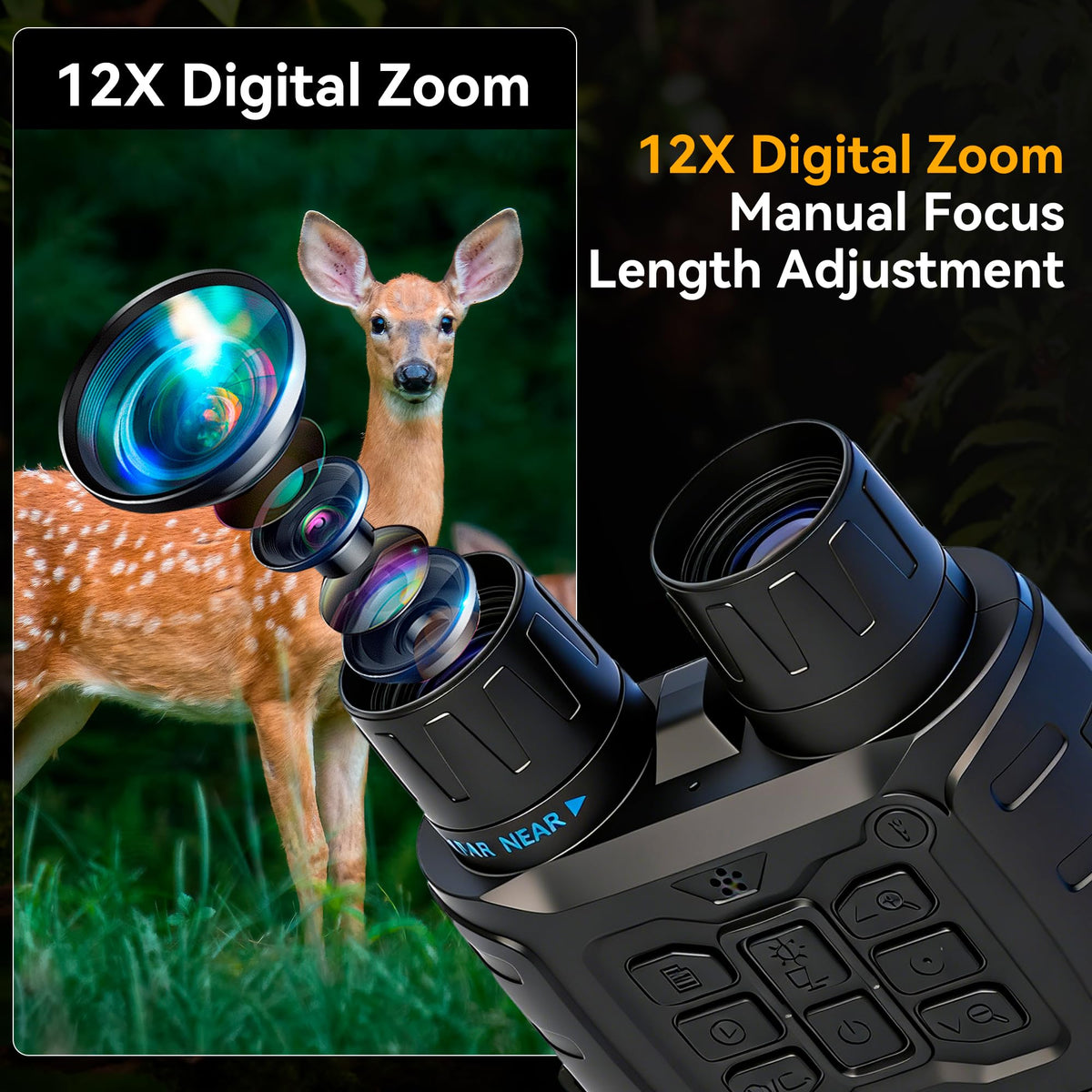 Night Vision Goggles for Adults Hunting 4K Infrared Night - WIMIDING Official Imagery - 6