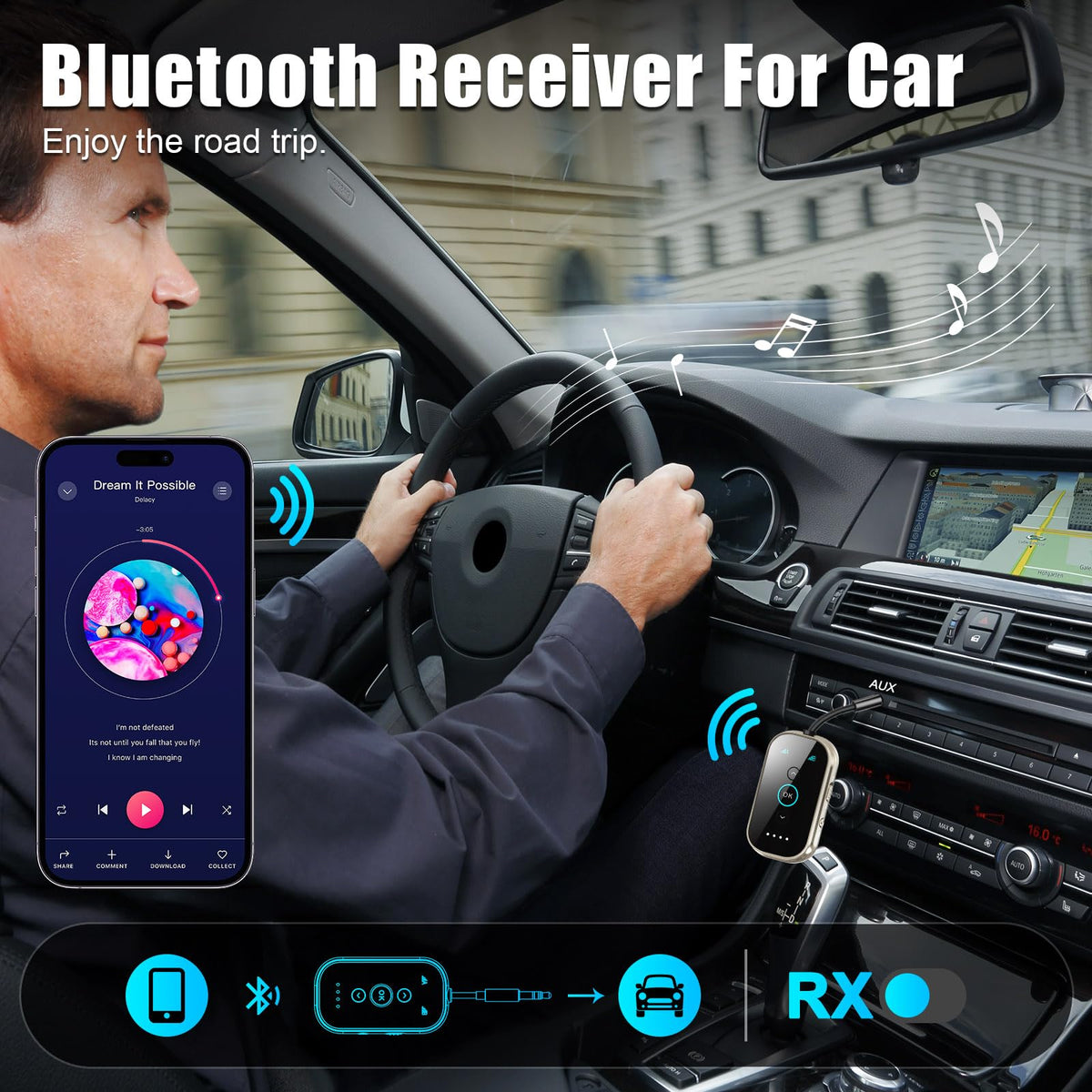 Bluetooth 6 0 Transmitter Receiver Airplane TV Gym Wireless - Xmagpot Official Imagery - 7