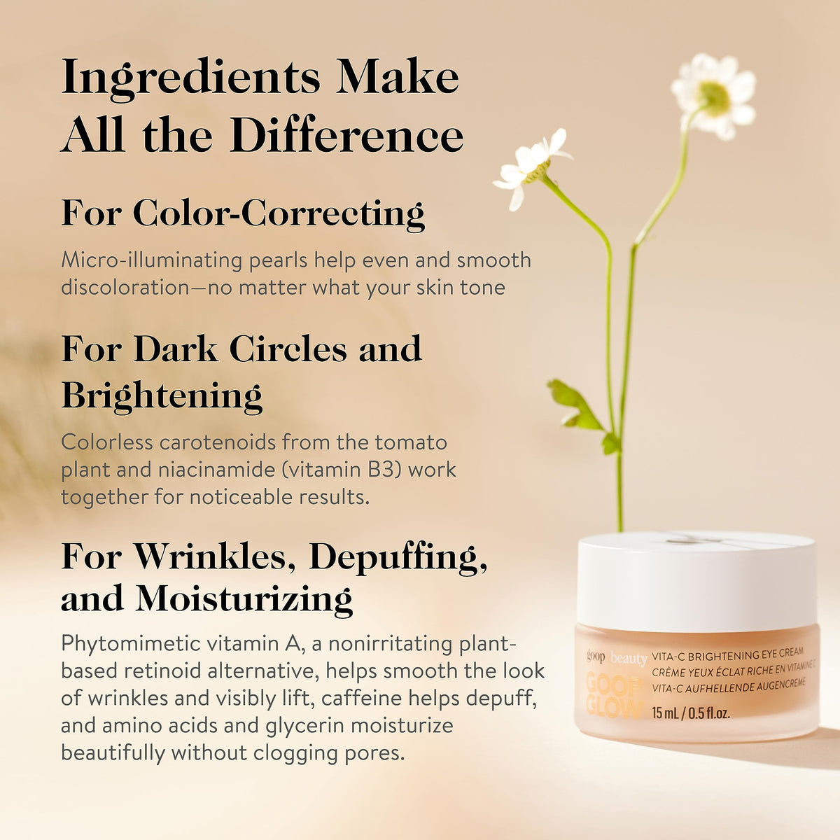 goop Beauty Vitamin C Eye Cream and Cream Blush Bundle - goop Official Imagery - 4