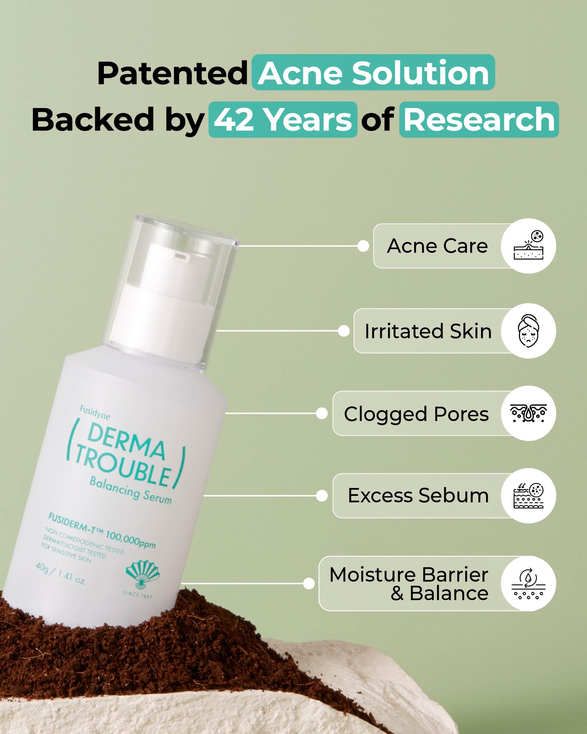 Derma Trouble Toner Pads &amp; Balancing Serum Bundle – - FUSIDYNE