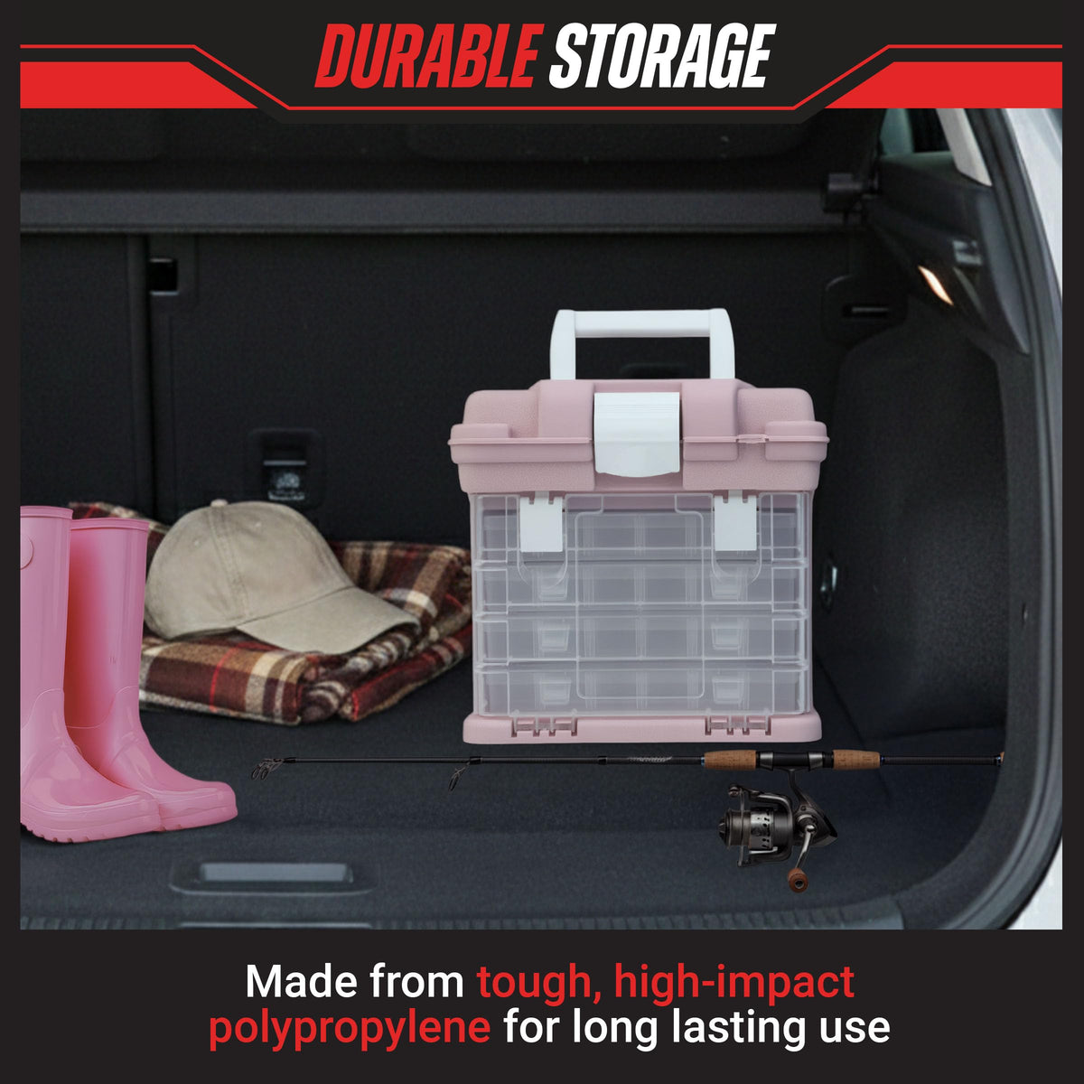 Stalwart Portable Tool Box for Women or Men Pink - Stalwart Official Imagery - 7