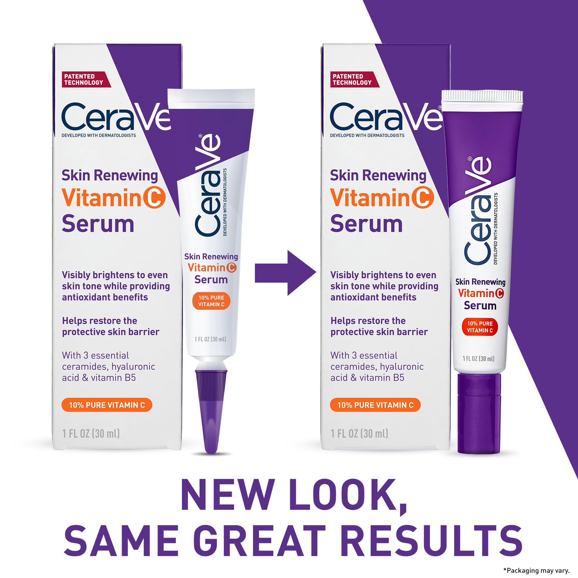 CeraVe Skin Brightening Vitamin C Serum for Face with Hyaluronic Acid - CeraVe Official Product View 3