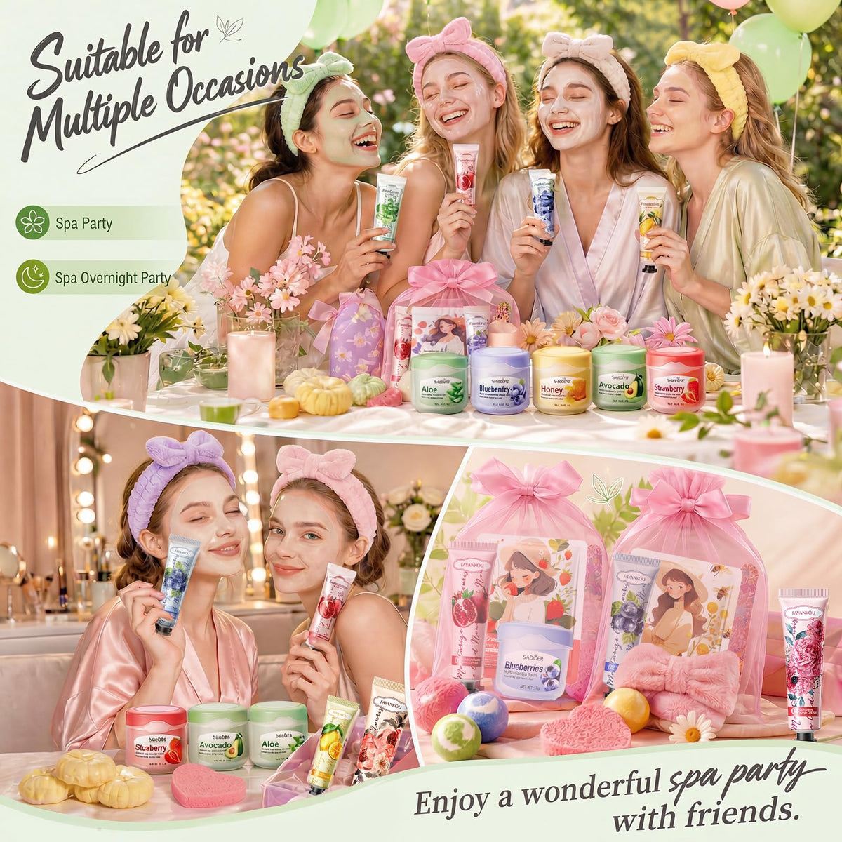 Dimore 130 Pcs Spa Party Supplies Bulk Gifts for Women Event - Dimore Official Imagery - 8