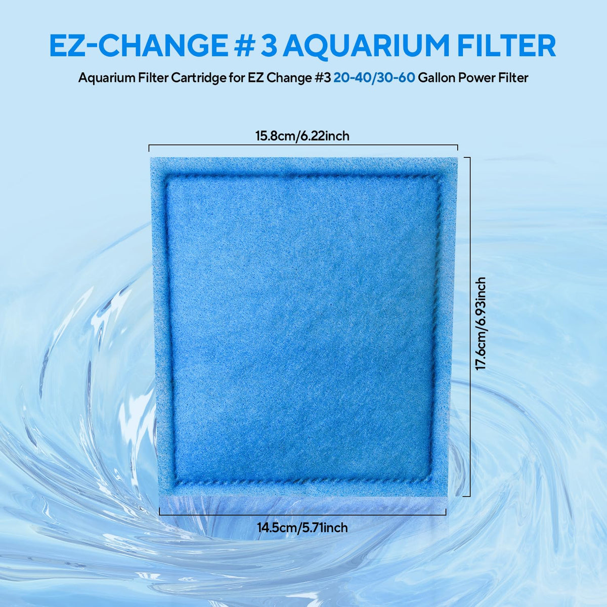24 Pack Aquarium Filter Cartridges for EZ Change 3 20 60 - Filpowis Official Imagery - 3