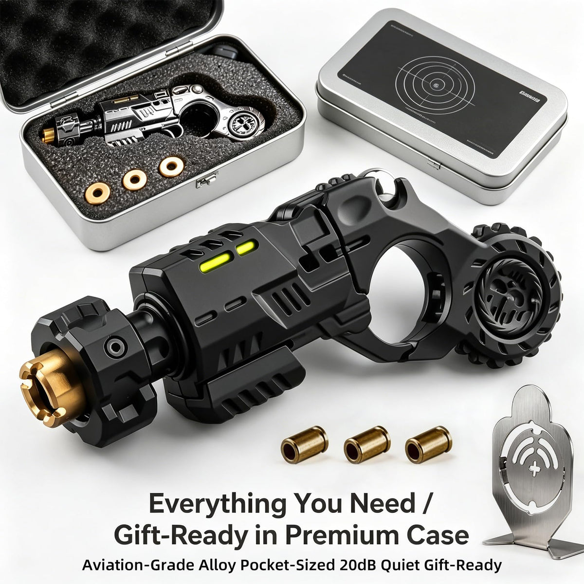 Metal Fidget Toy for Adults 5 in 1 Gun Shaped EDC Fingertip - Bastseller Official Imagery - 8