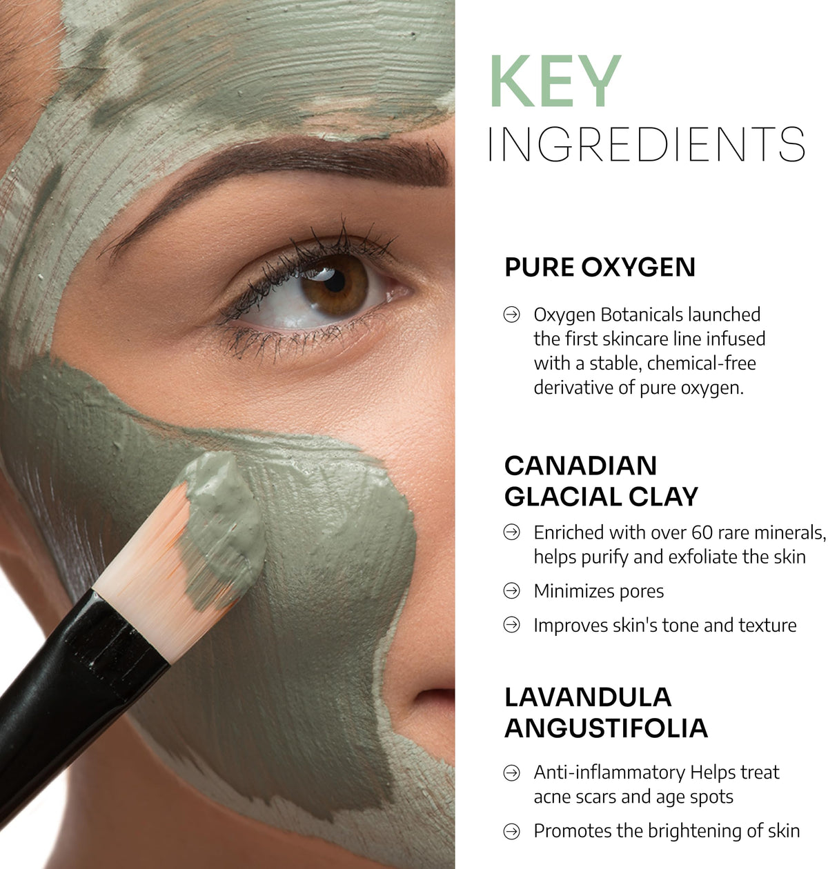 Canadian Glacial Clay Mask deeply hydrates the skin - Oxygen Botanicals Official Imagery - 5