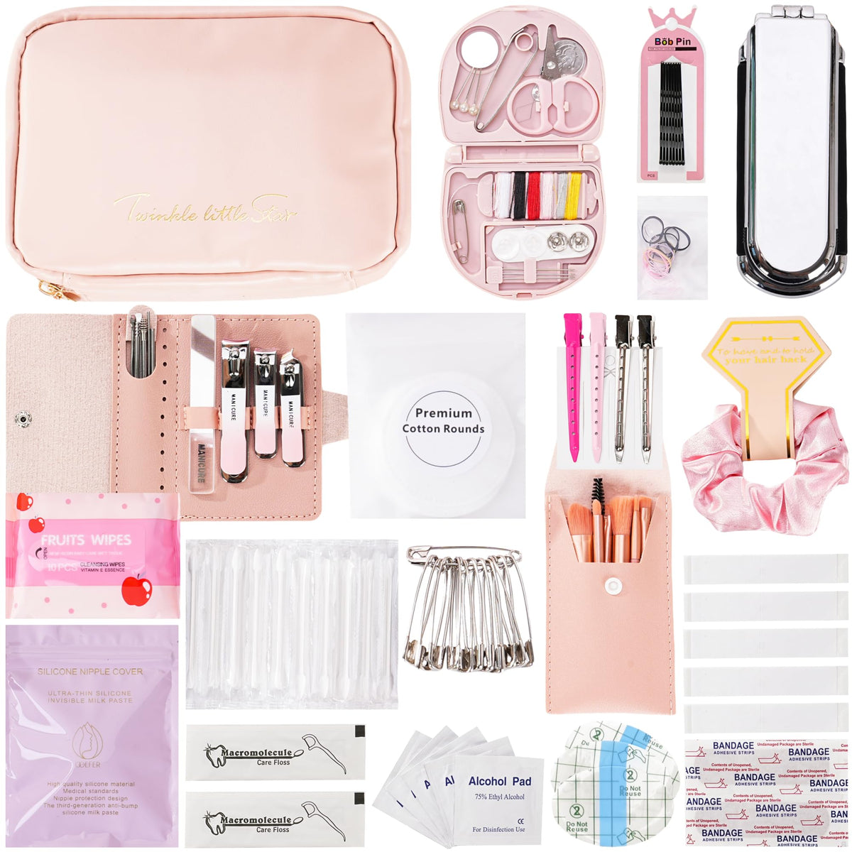Wedding Day Emergency Kit for Bride 39 Pc Essential Items - VEAPILS Official Imagery - 8