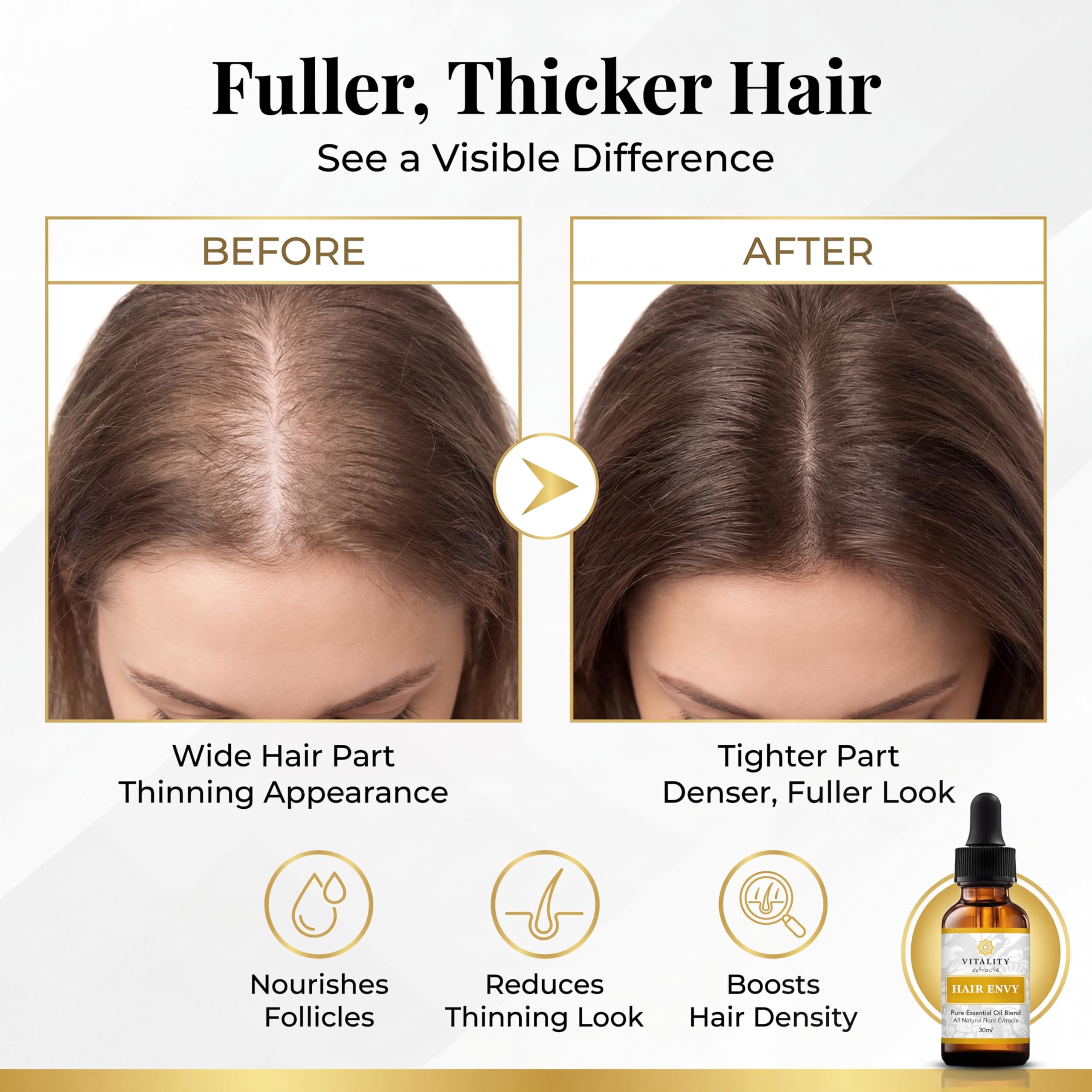 Vitality Extracts Hair Envy - Natural Hair Growth Serum 100% Pure Es - Vitality Official Product View 6