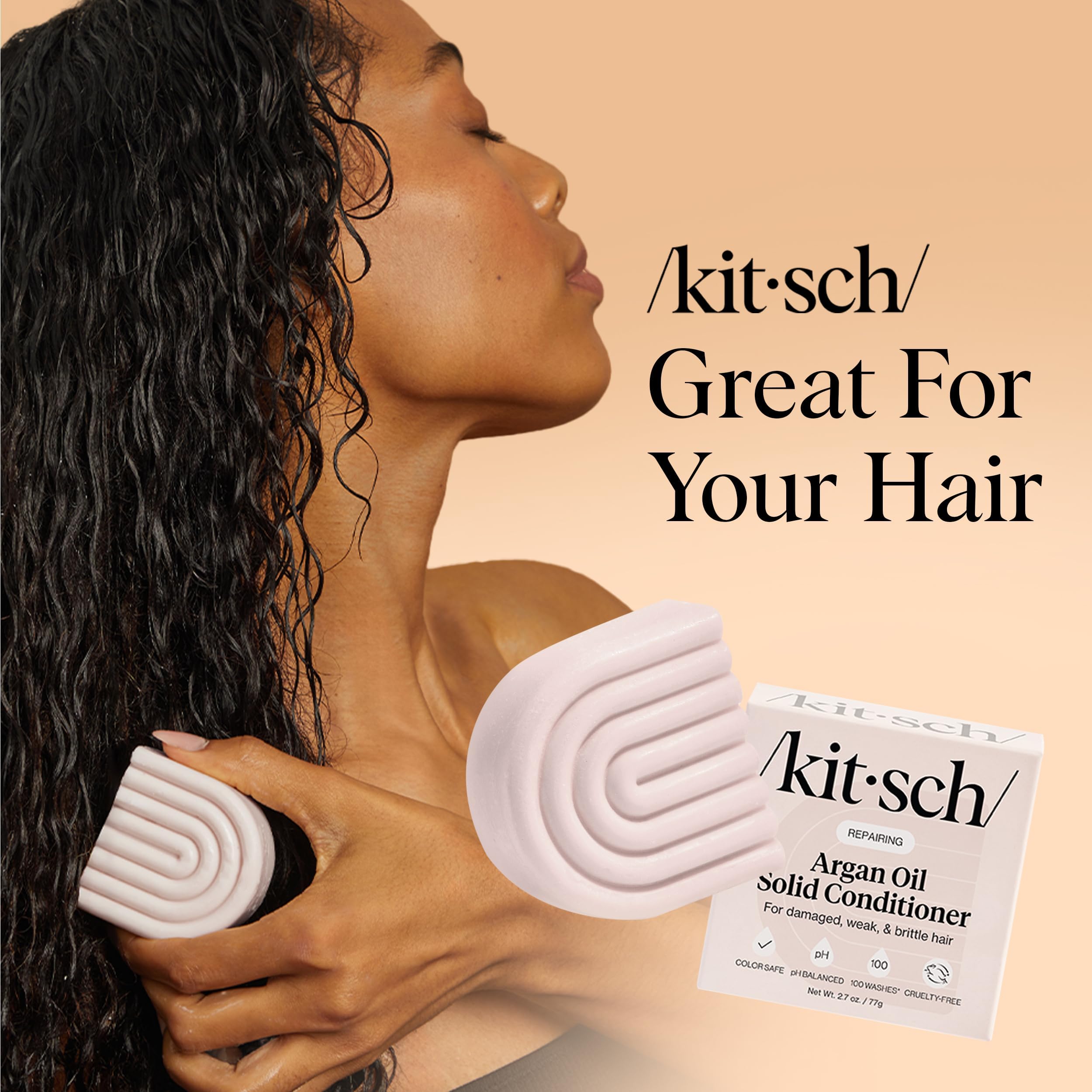 Kitsch Argan Oil Conditioner Bar Soap for Hair Growth – , 2 - Kitsch Official Product View 8