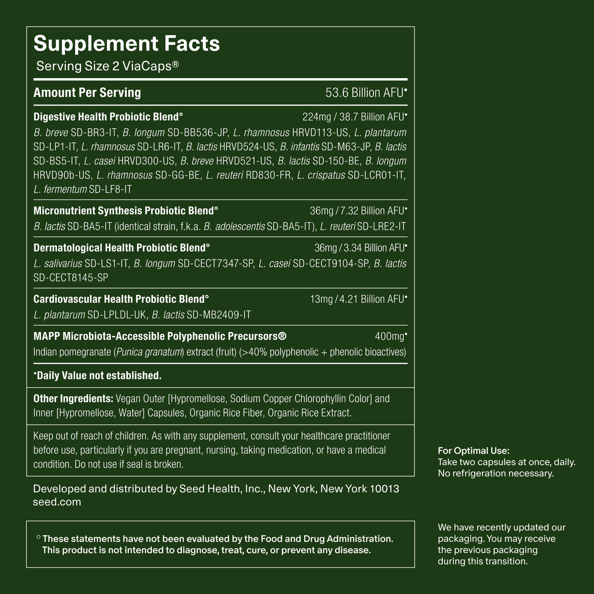 Seed DS-01 Daily Synbiotic - Adult Probiotic + Prebiotic - 30-Days wit - View 7