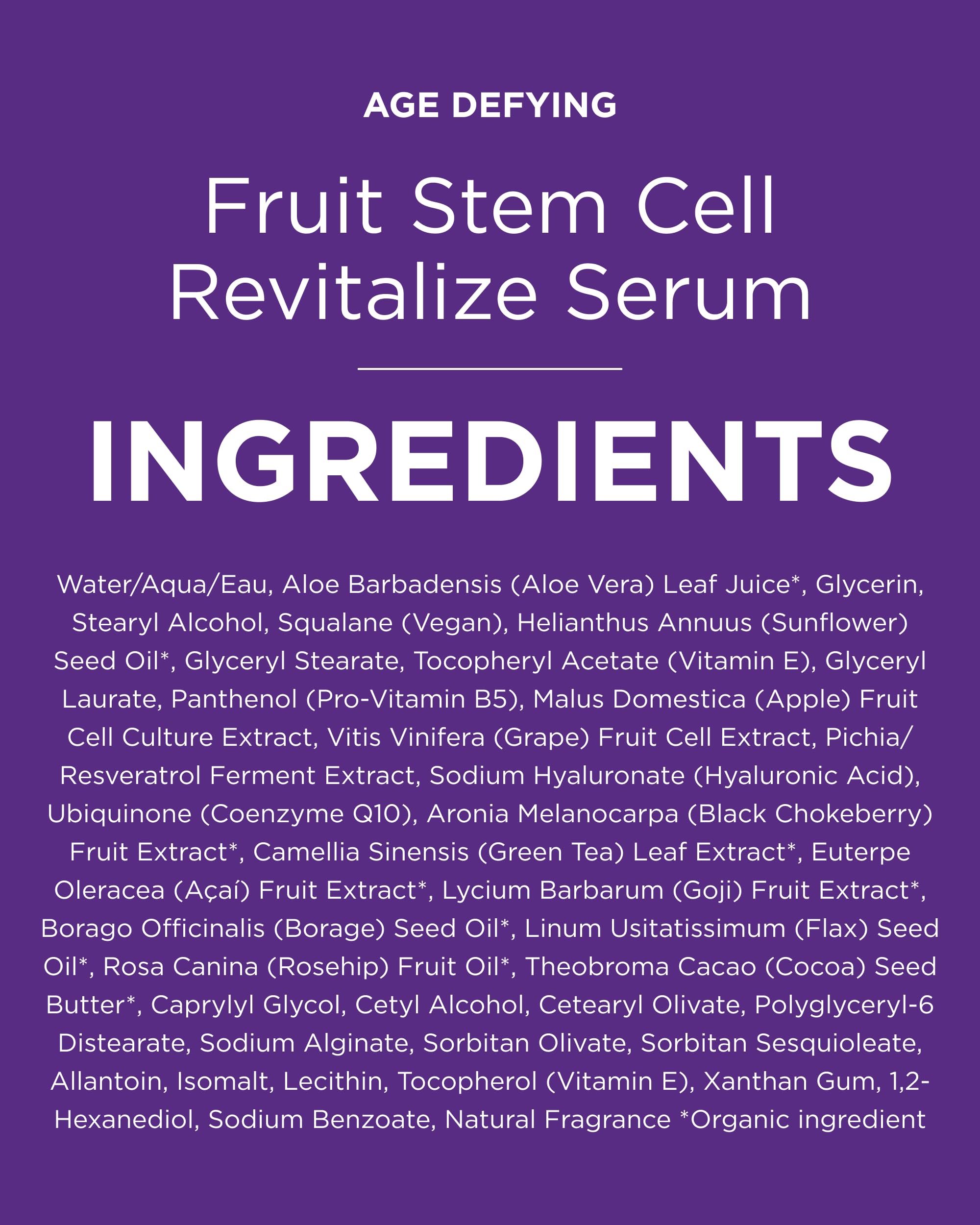 Andalou Naturals Age Defying Fruit Stem Cell Revitalize Serum - Andalou Naturals Official Product View 9