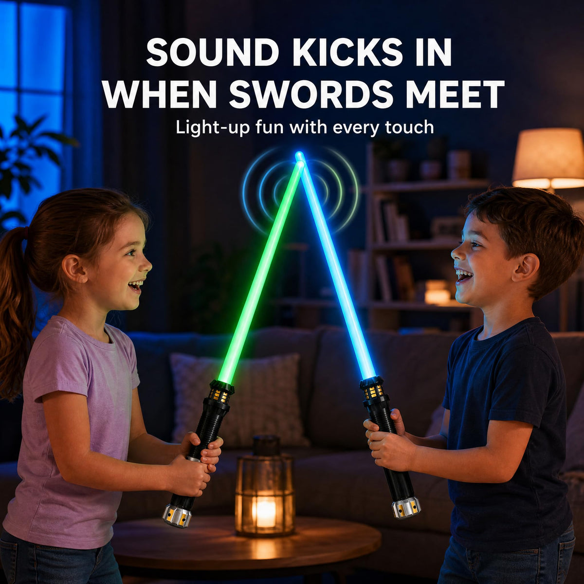 4 Pack Light Up Saber for Kids LED Toy Cosplay Halloween - FlashyU Official Imagery - 6