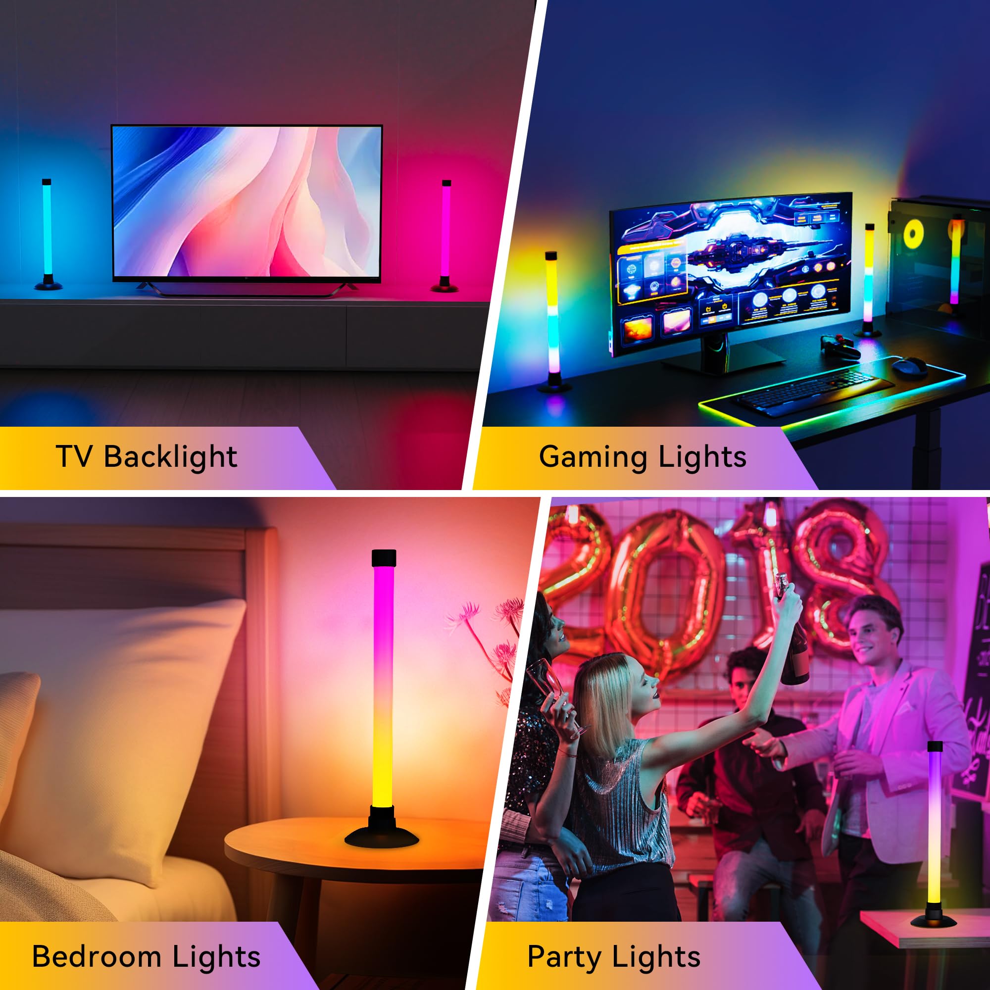 Ledagic IC+RGBW USB Powered Led Light Bar with App & Remote Contr - Ledagic Official Product View 5