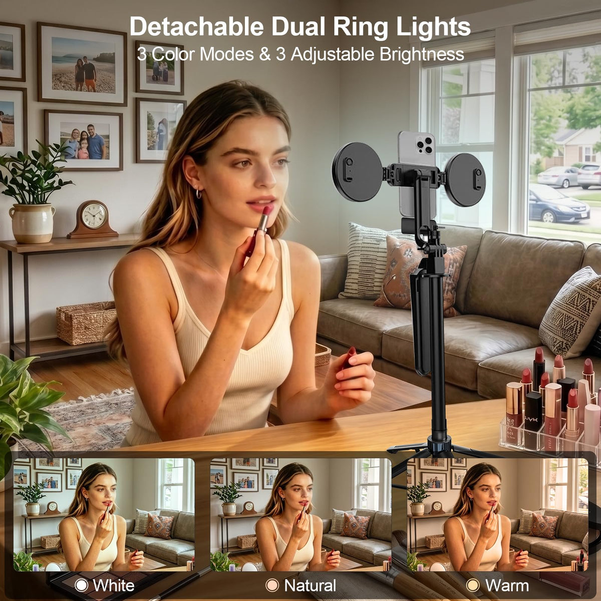 Content Creator Essentials Vlogging Kit for iPhone Tripod - Ocwqp Official Imagery - 4