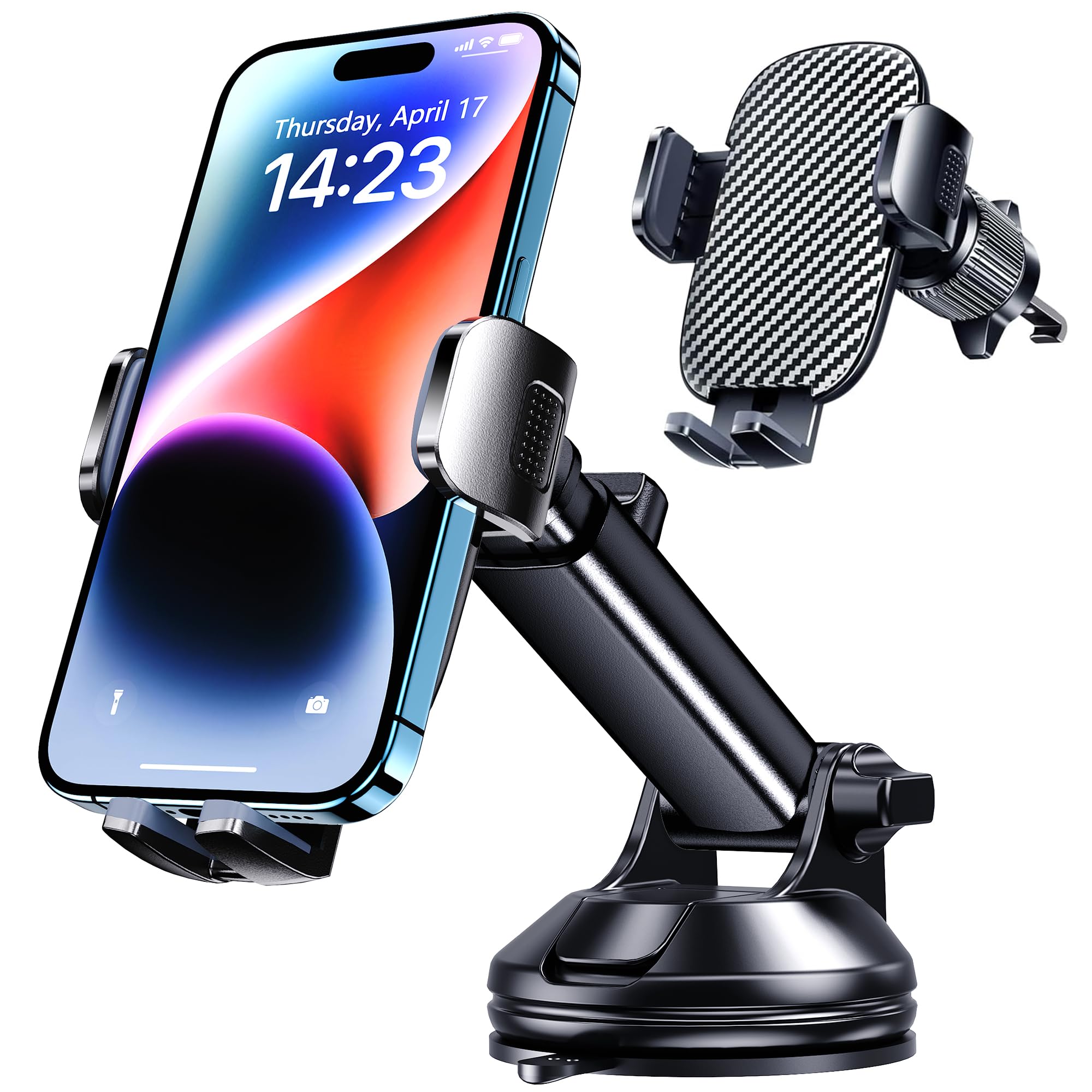 Qifutan Car Phone Holder Mount Phone Mount for Car Windshield Das by Qifutan - Angle View 10