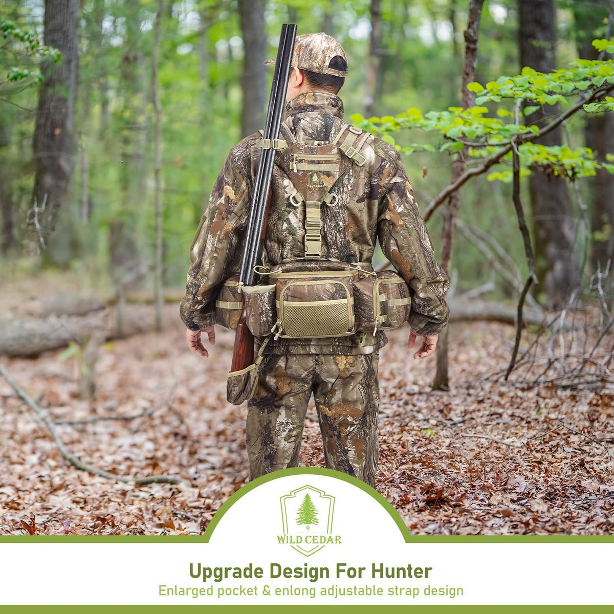 Hunting Fanny Pack for Men Camo Waist Pack for Hunter Fanny - Wild Cedar Official Imagery - 7