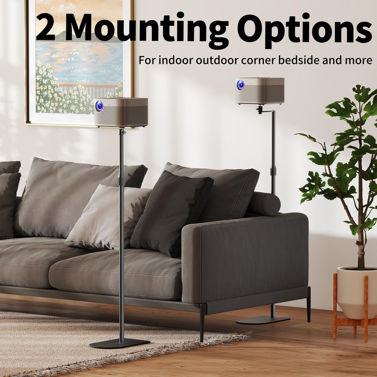 Projector Stand 2 in 1 Mini Projector Mount Bracket 360 - XINLEI Official Imagery - 3